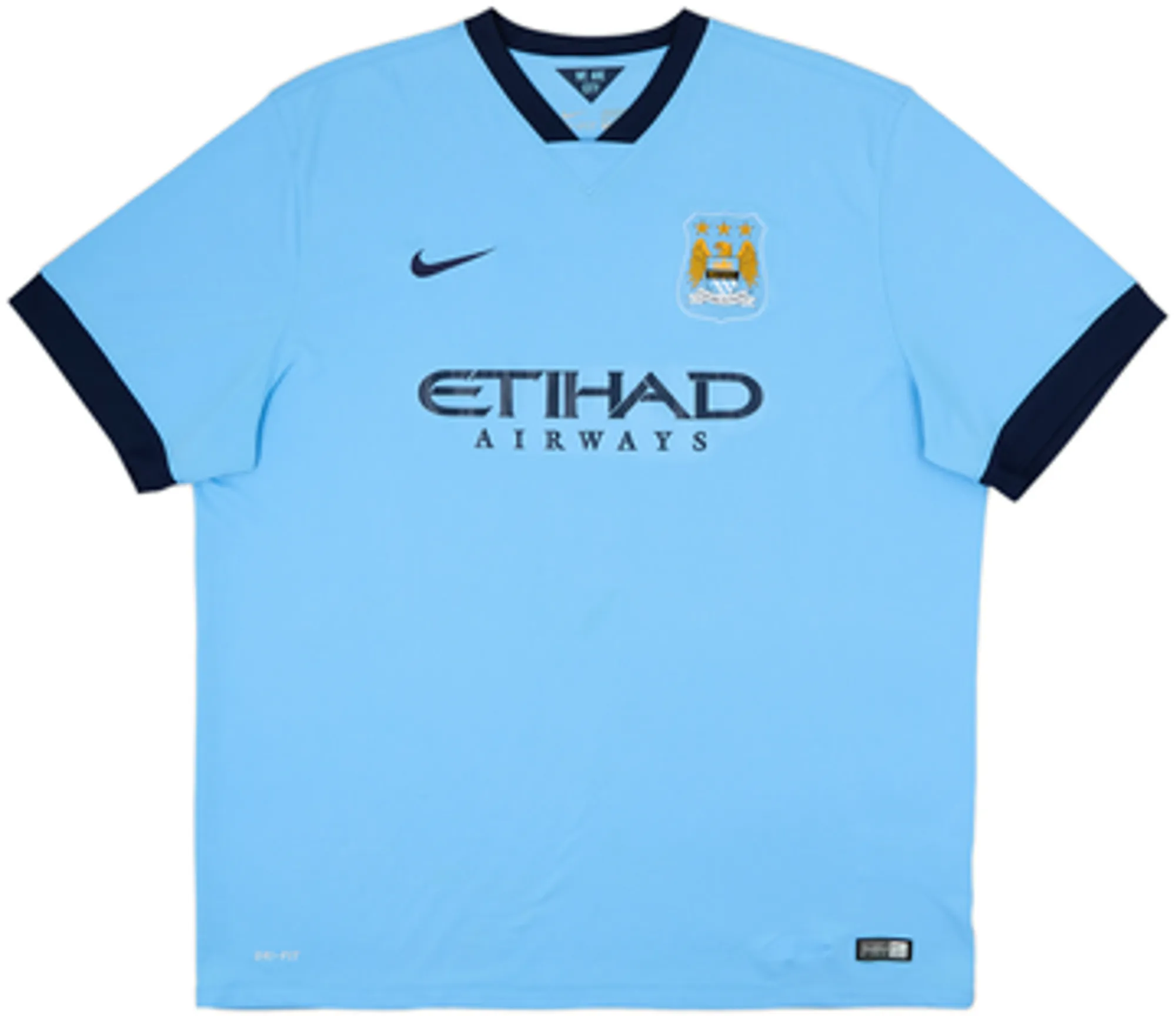 2014-15 Manchester City Home Shirt Silva #21 - 8/10 - (S)