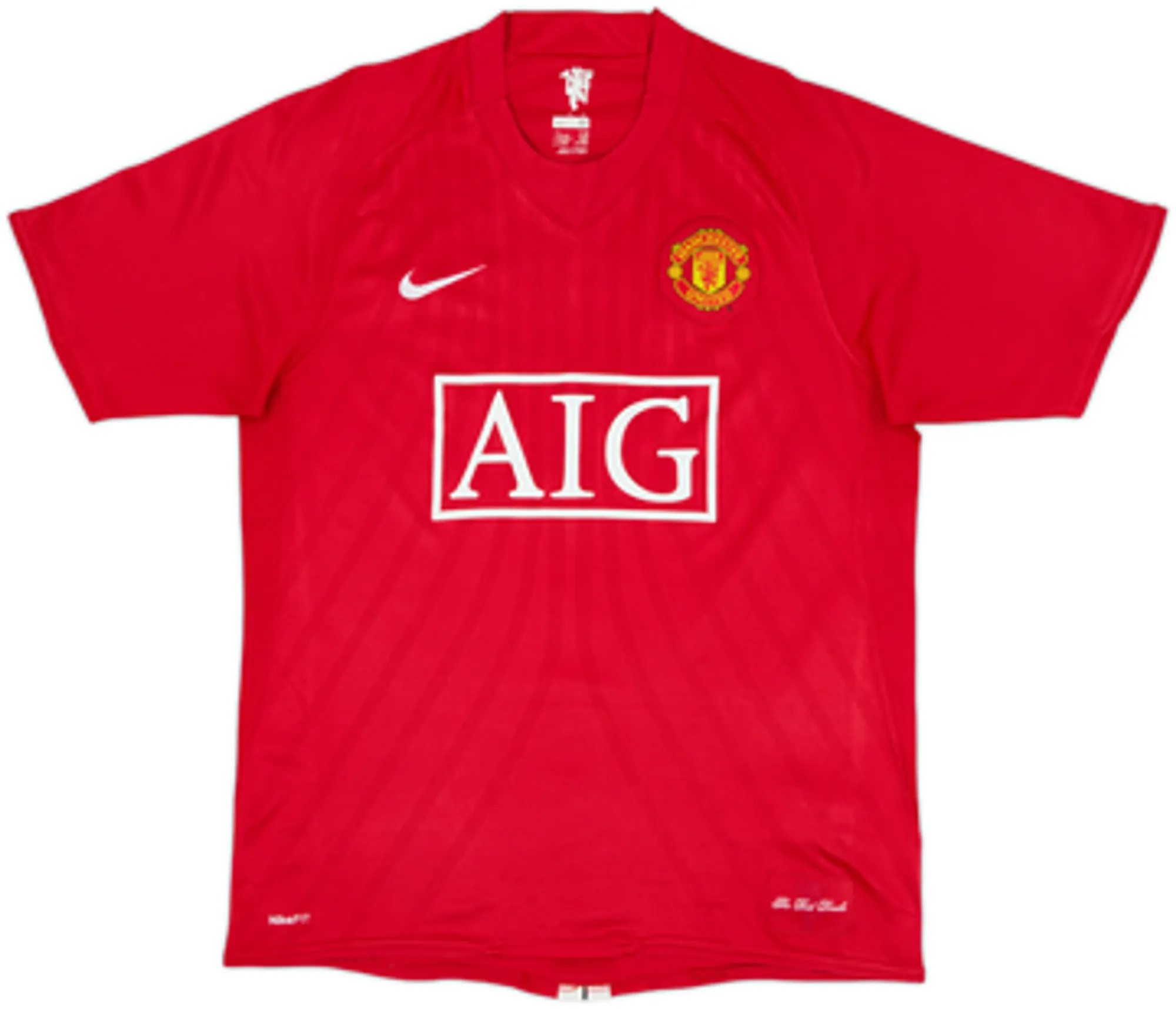 2007-09 Manchester United Home Shirt Hargreaves #4 - 6/10 - (M)