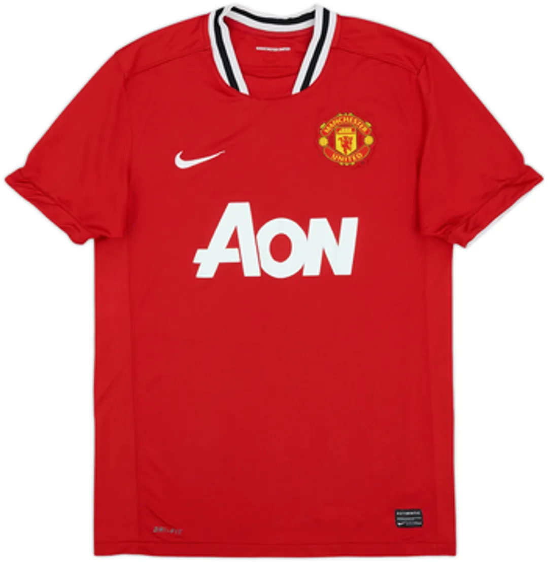 2011-12 Manchester United Home Shirt Champions #19 - 6/10 - (M