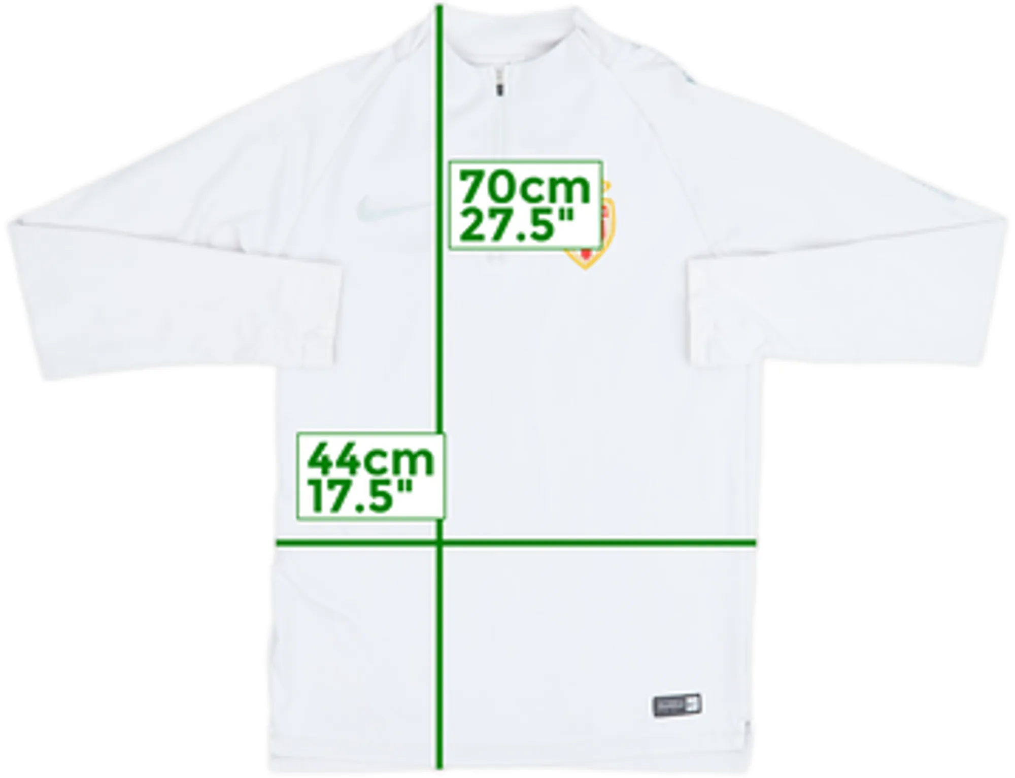 2018-19 Monaco Nike 1/4 Zip Drill Top - 7/10 - (S)