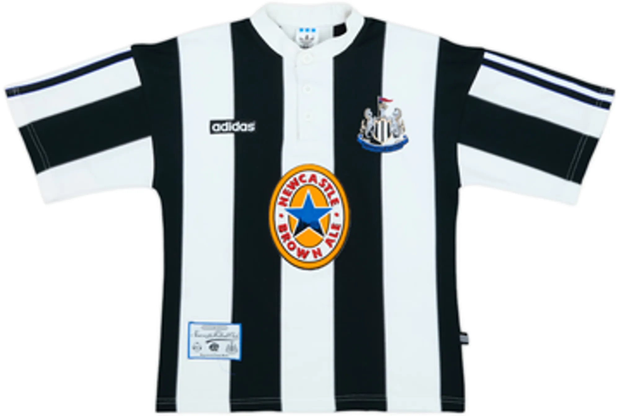 1995-97 Newcastle Home Shirt Beardsley #8 - 8/10 - (XS)