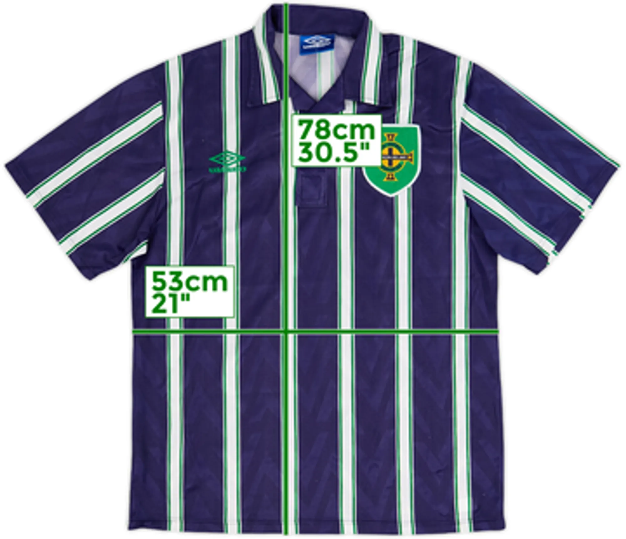 1992-94 Northern Ireland Away Shirt - 8/10 - (L)