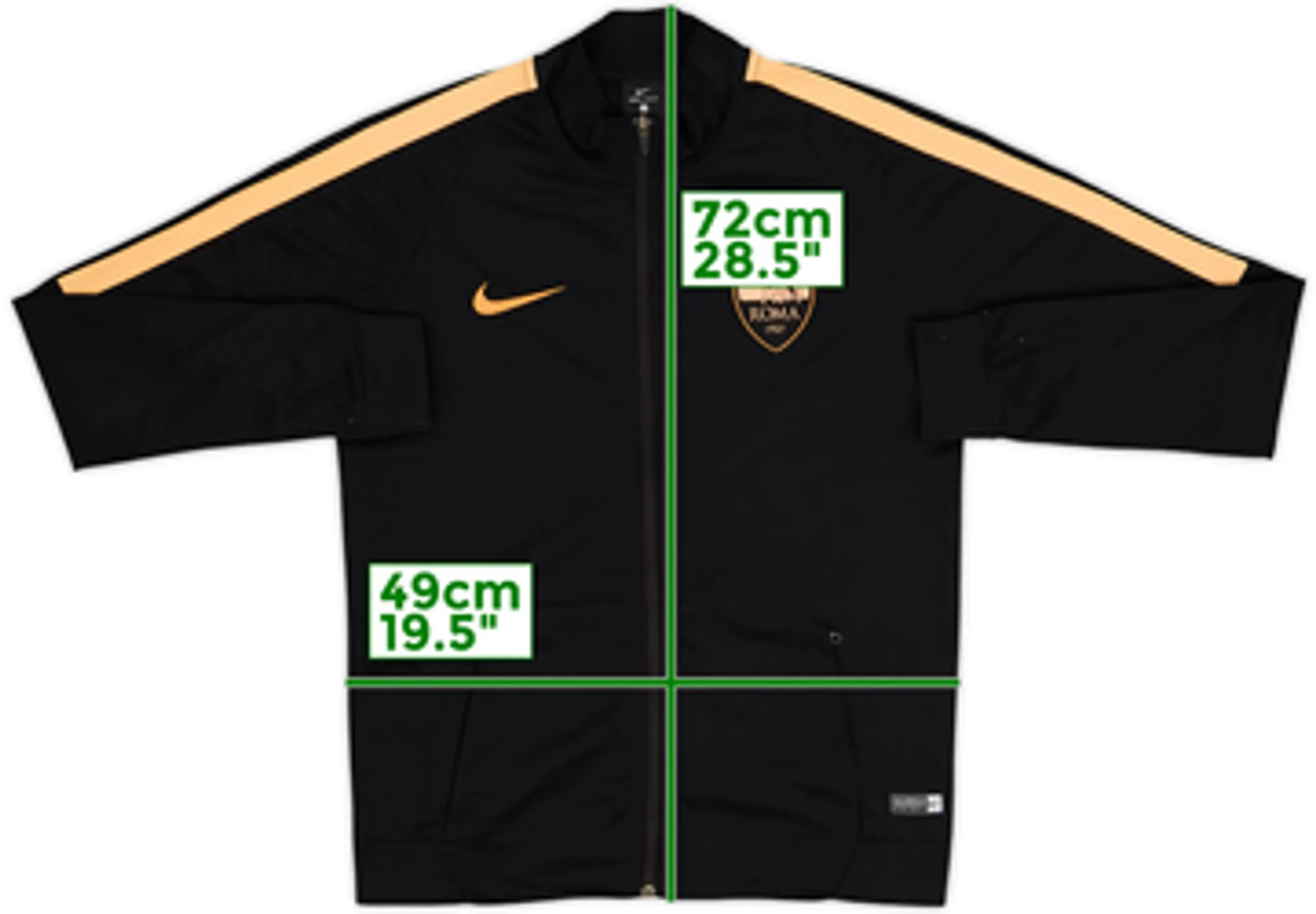 2016-17 Roma Nike Track Jacket - 7/10 - (M)