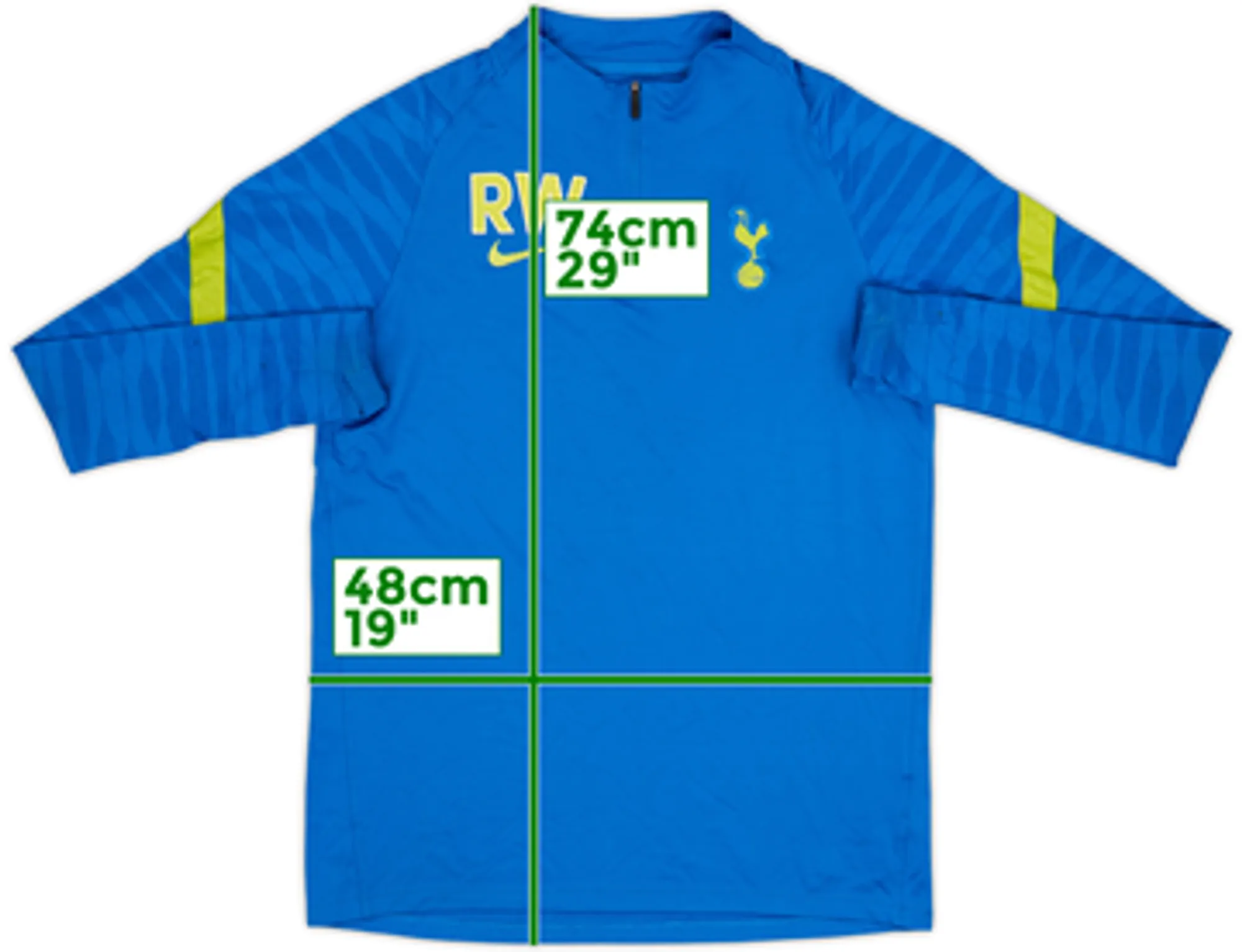 2021-22 Tottenham Staff Issue Nike 1/4 Zip Drill Top RW - 6/10 - (M)