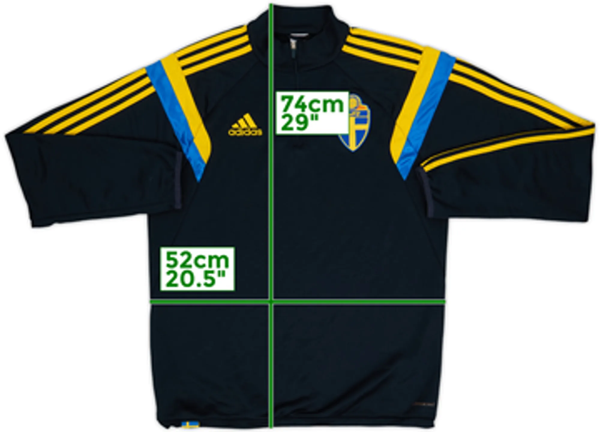 2014-15 Sweden adidas 1/4 Zip Drill Top - 6/10 - (M)