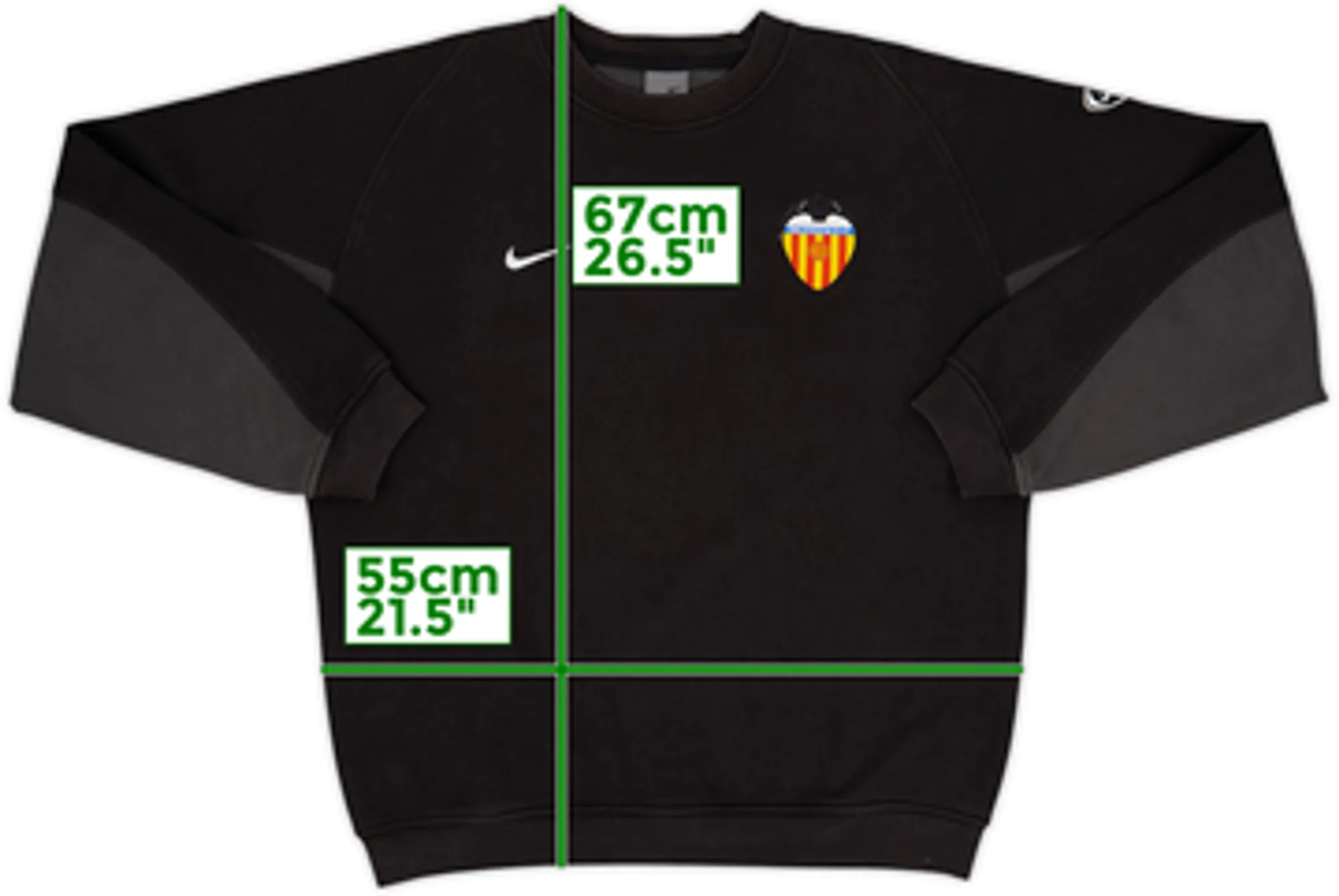 2003-04 Valencia Nike Sweat Top - 8/10 - (M)