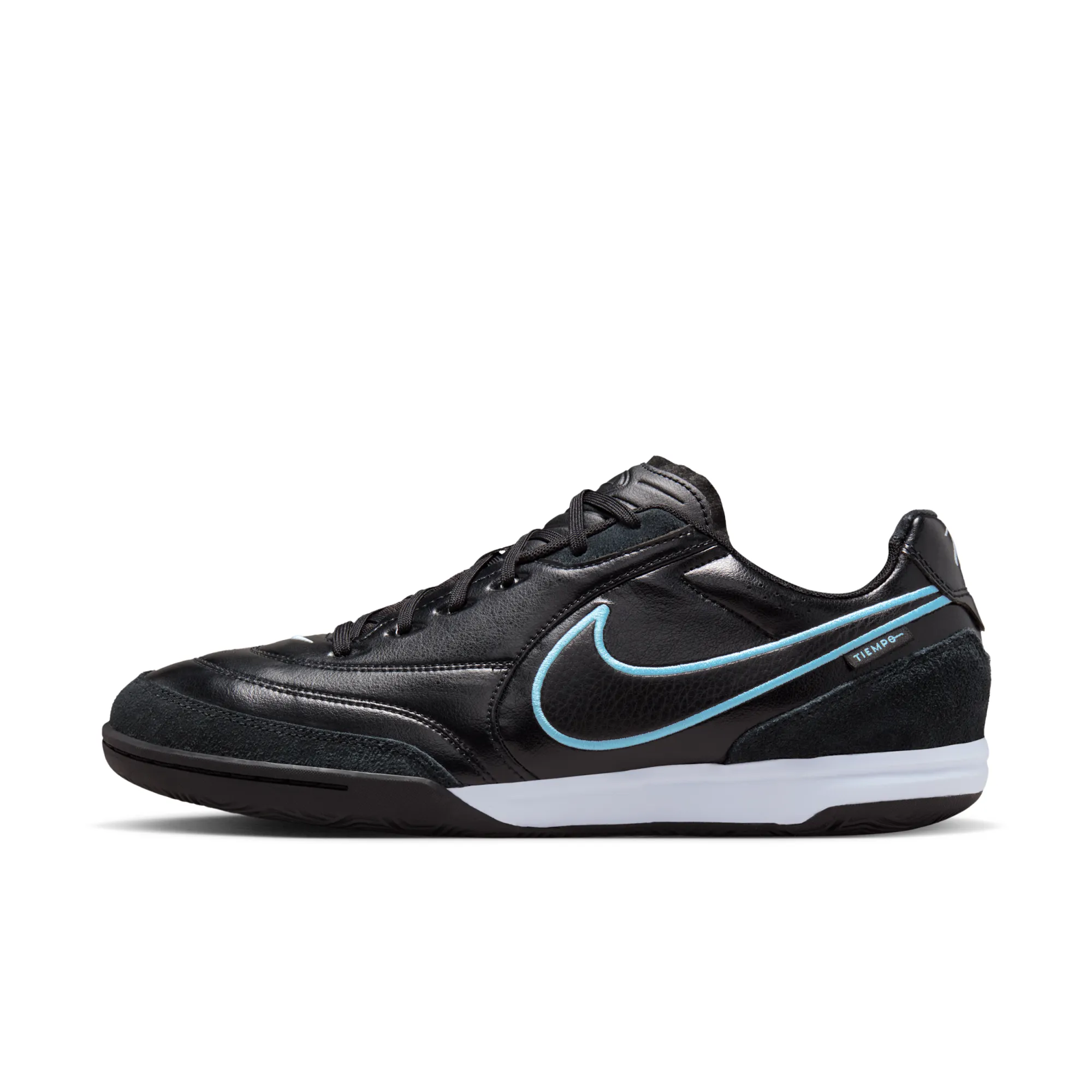 Nike Tiempo Streetgato Indoor/Court Low-Top Football Shoes - Black