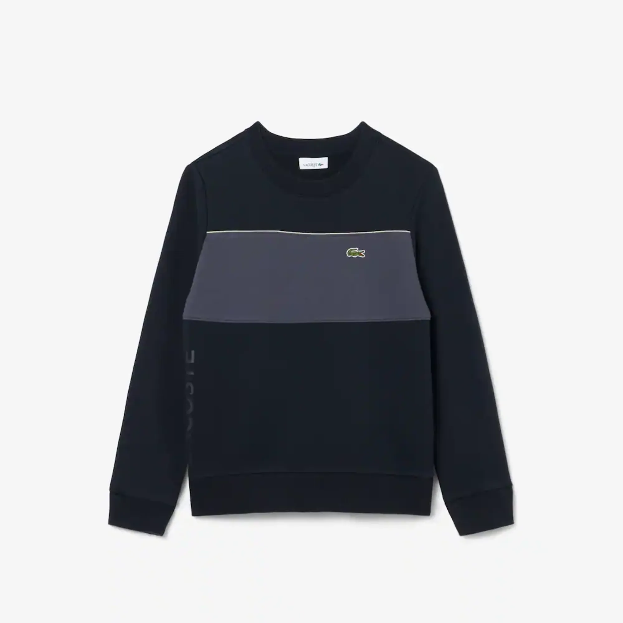 Lacoste Colour-Block Fleece Sweatshirt - Black