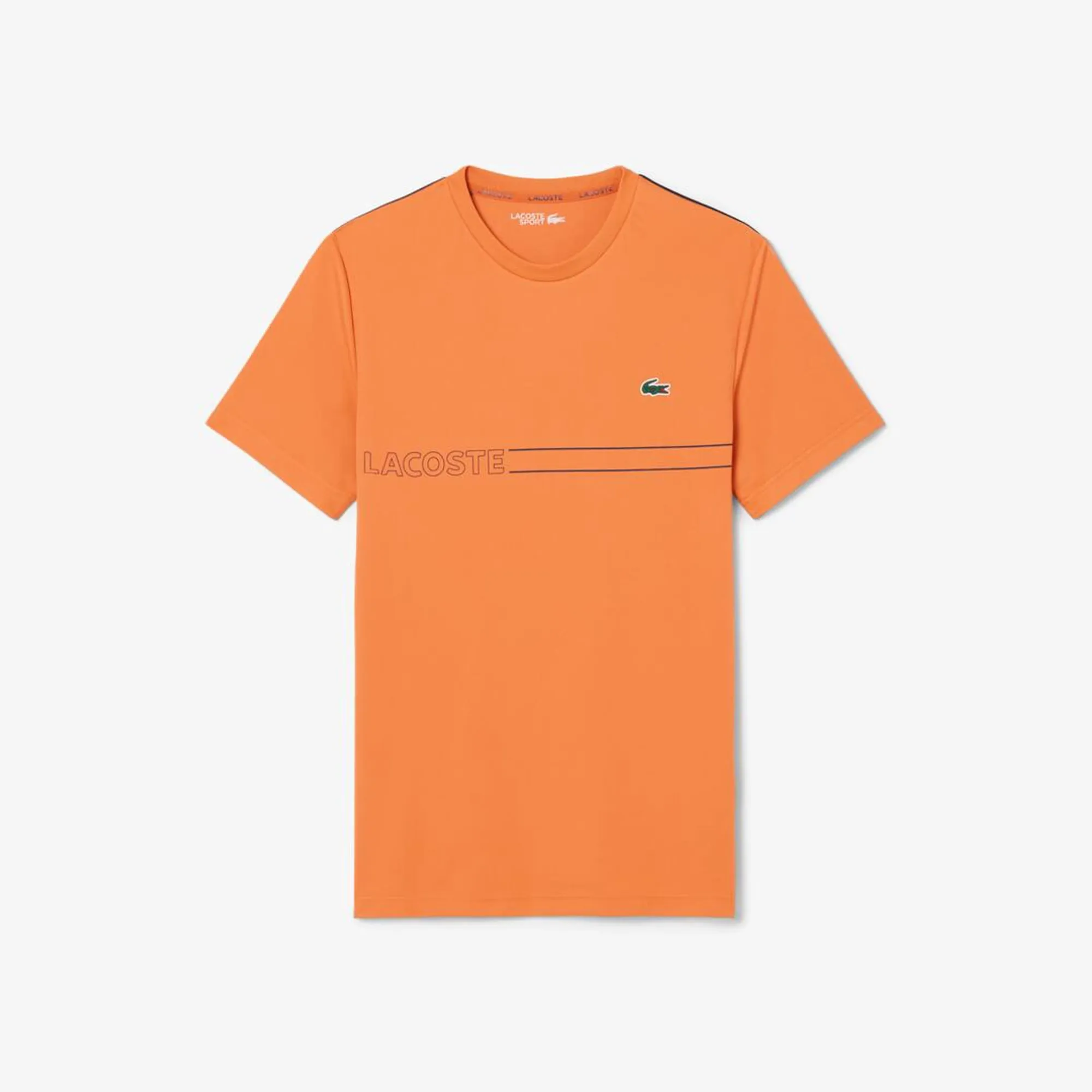 Lacoste Ultra Dry Printed Sport T-shirt - Orange