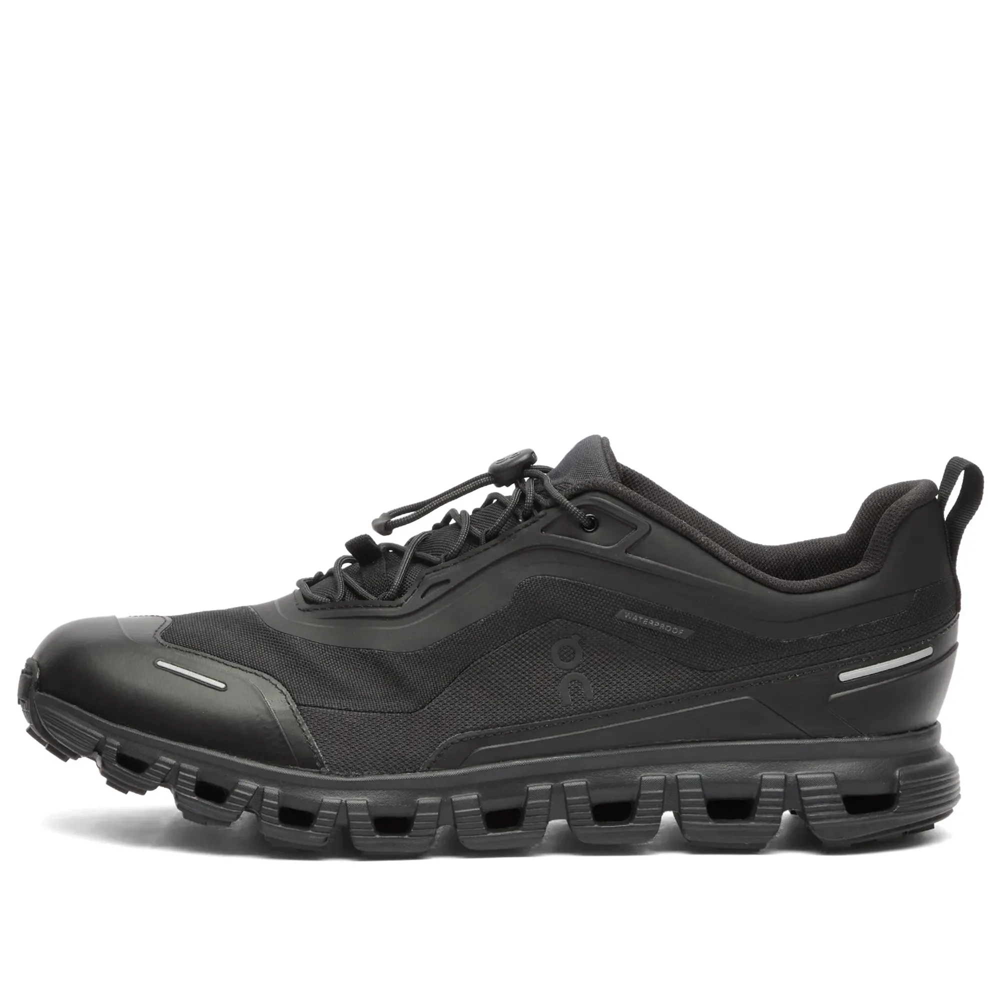 ON Men's Cloud 6 Geo WP Sneaker Black/Black