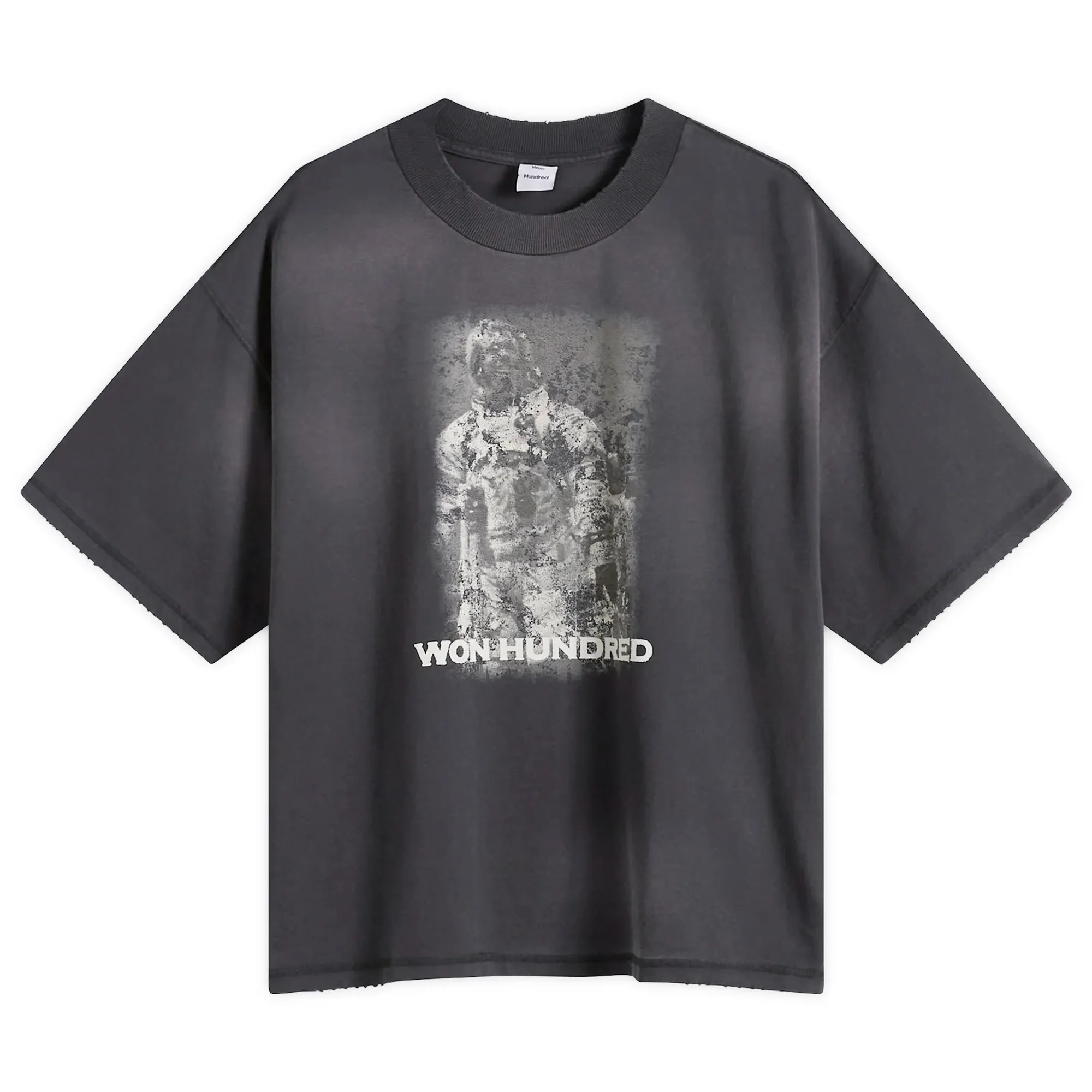 Won Hundred Men's Houston Astro T-shirt Washed Black