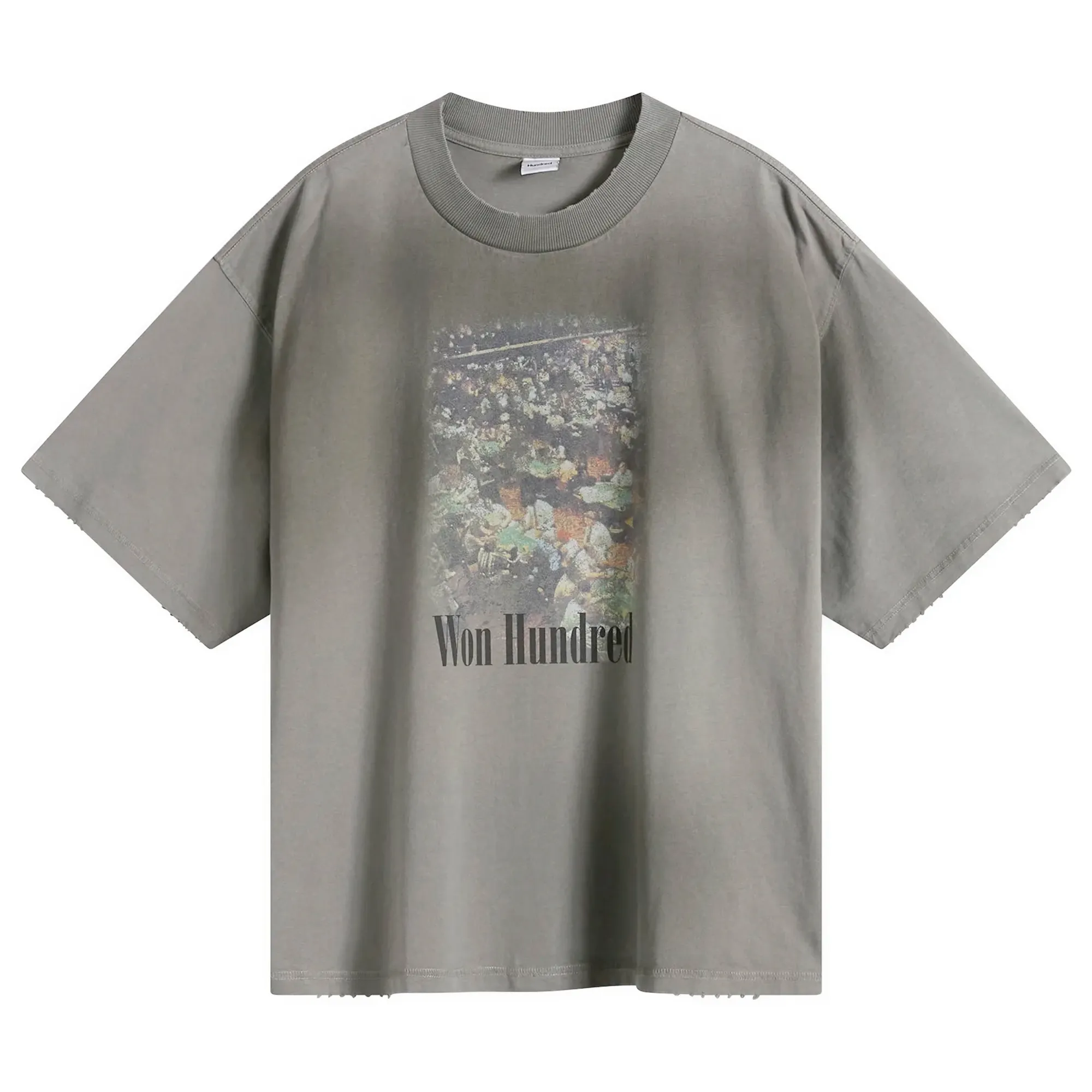 Won Hundred Men's Houston Casino T-Shirt Washed Steel Grey
