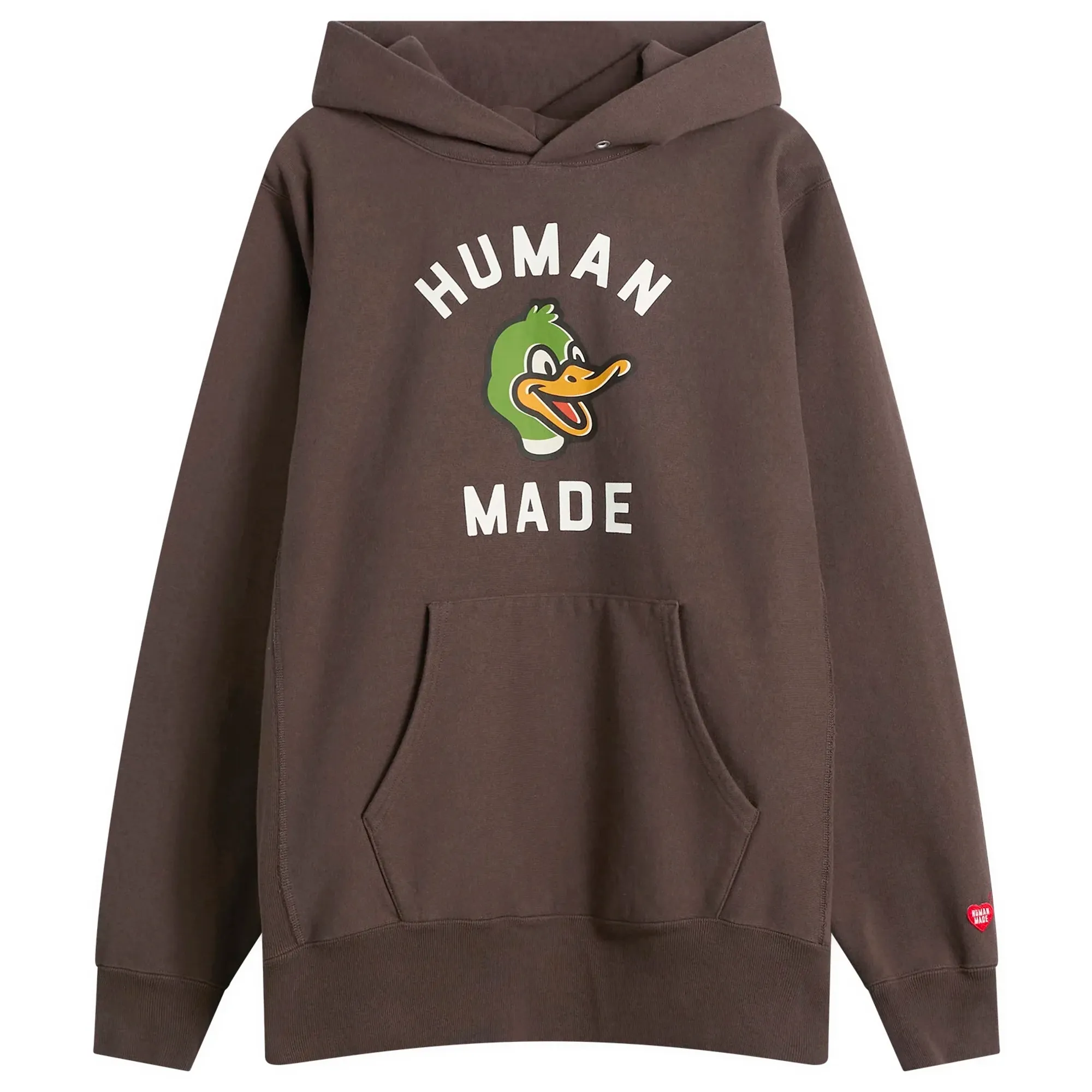 Human Made Men's Heavyweight Duck Head Hoodie Brown