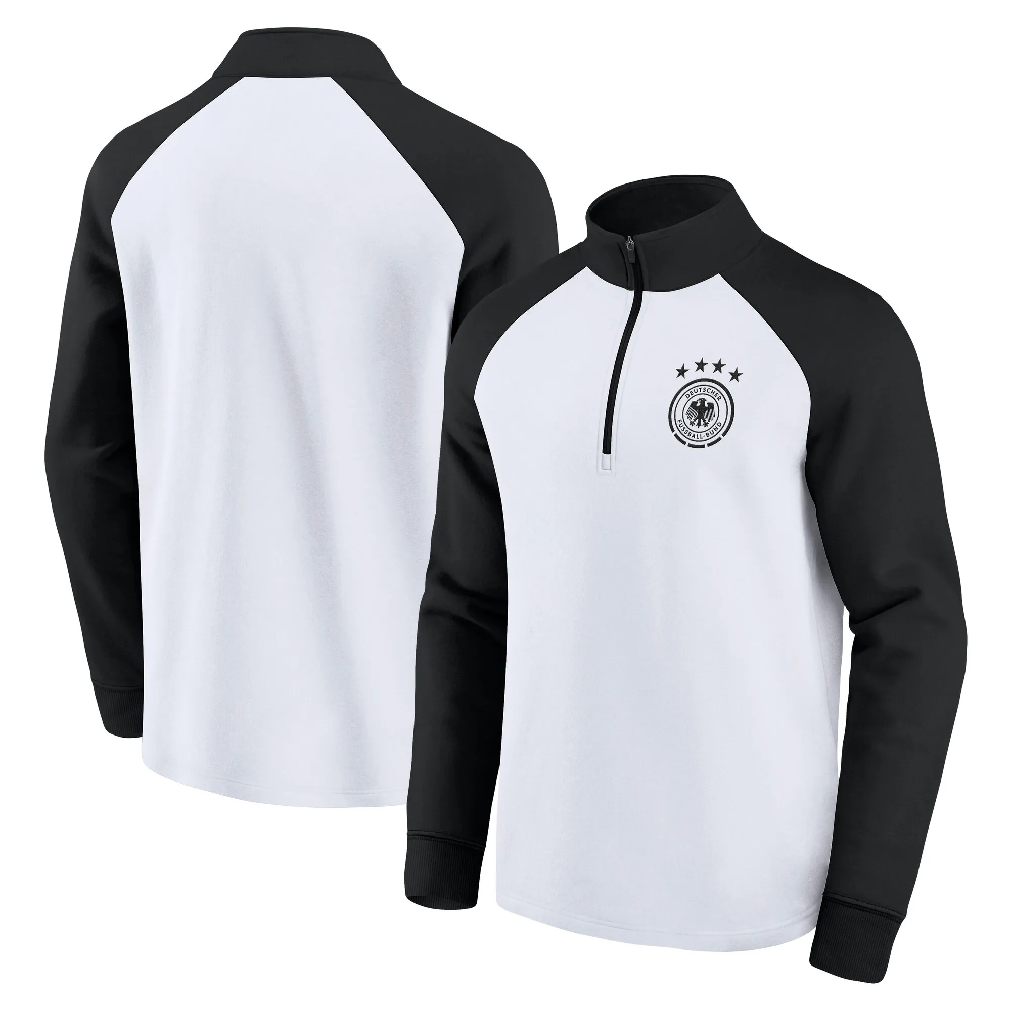 DFB 1/4 Zip Sweat - White - Mens