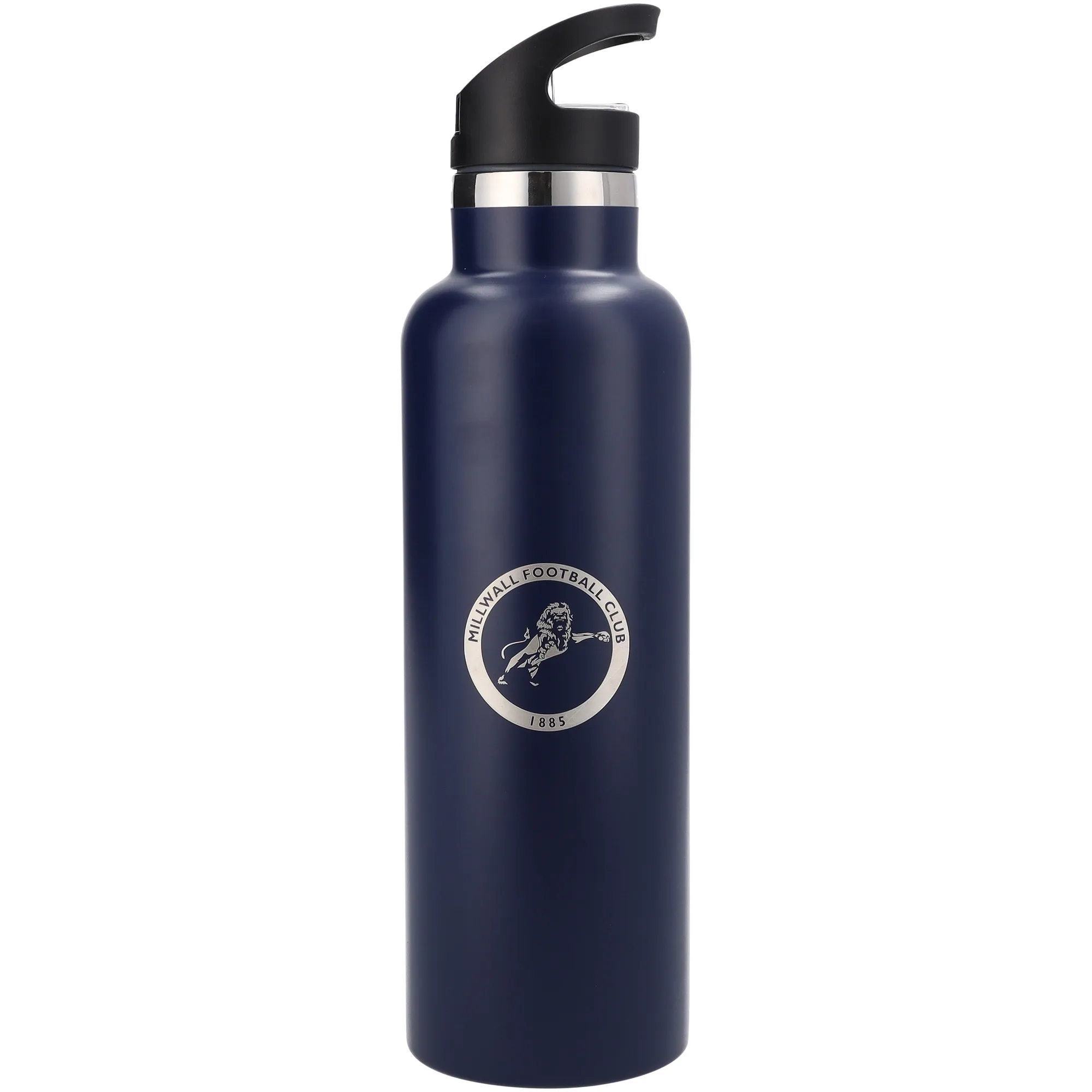 Millwall Metal Pop Up Lid Water Bottle - 750ml - Black