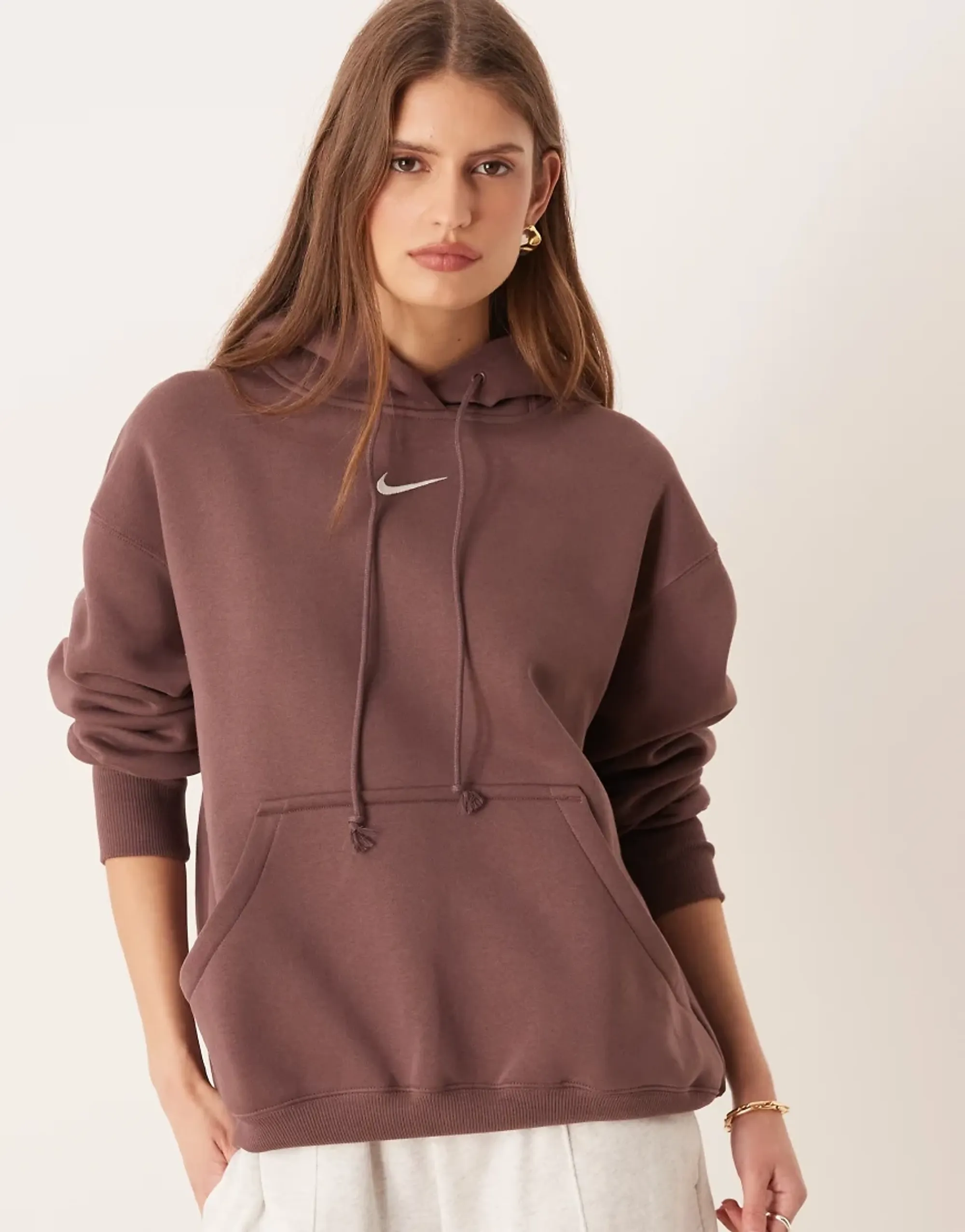 Chelsea Nike Phoenix Fleece Hoodie - Brown - Womens