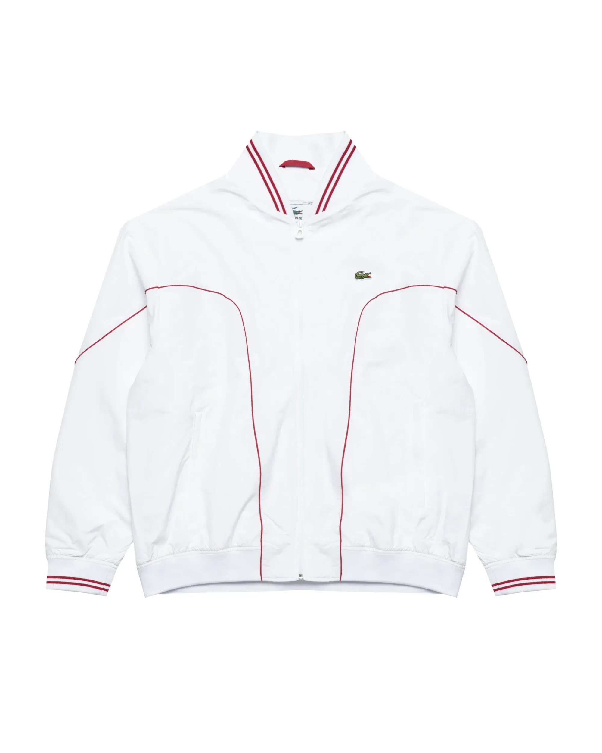 Lacoste Archive Edition Track Jacket - White / Bordeaux