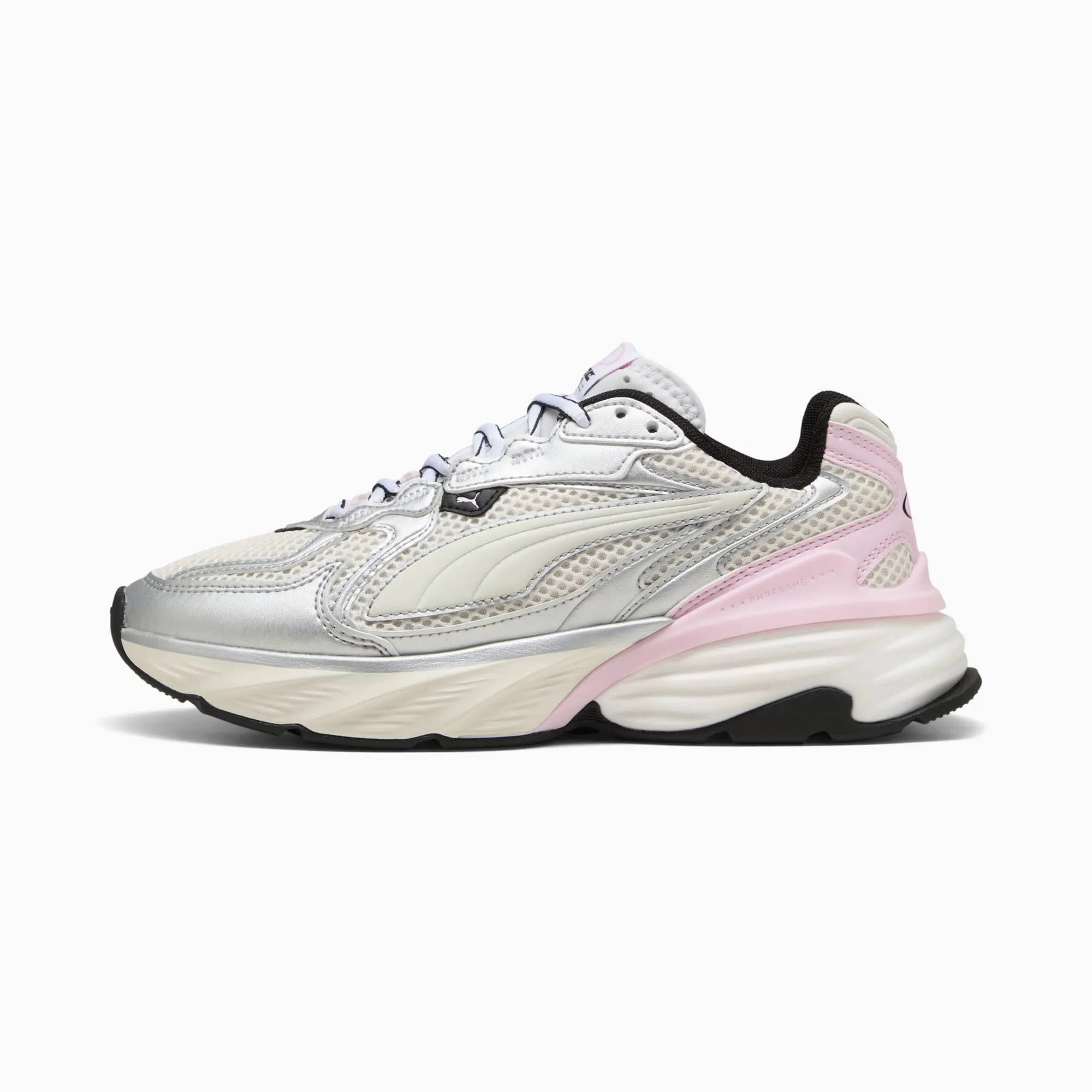 PUMA Fade Sneakers Unisex, Silver/Warm White/Pearl Pink, size 10