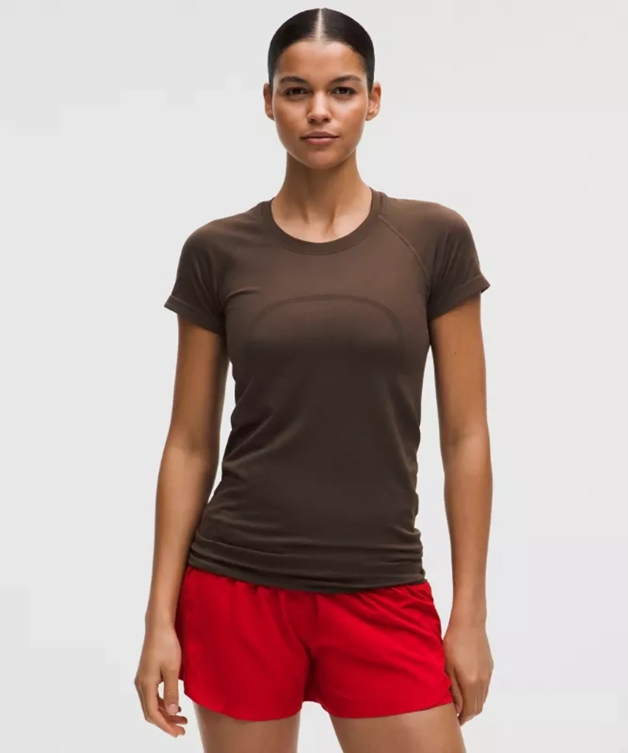 lululemon – Women's Swiftly Tech Short-Sleeve Shirt 2.0 Hip Length – Color Brown – Size 0