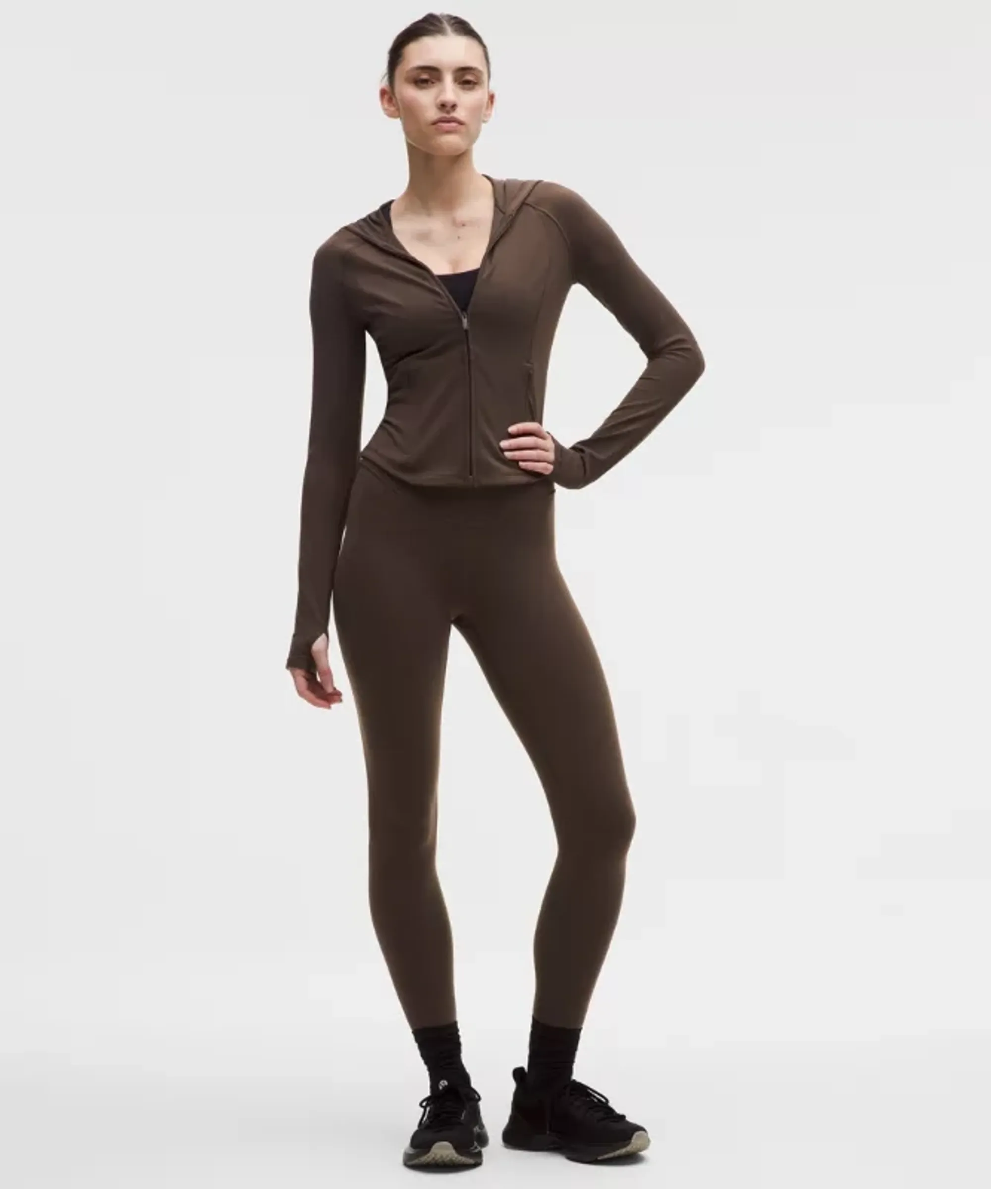 lululemon – Women's Wunder Under SmoothCover High-Rise Tight Leggings – 25" – Color Brown – Size 0