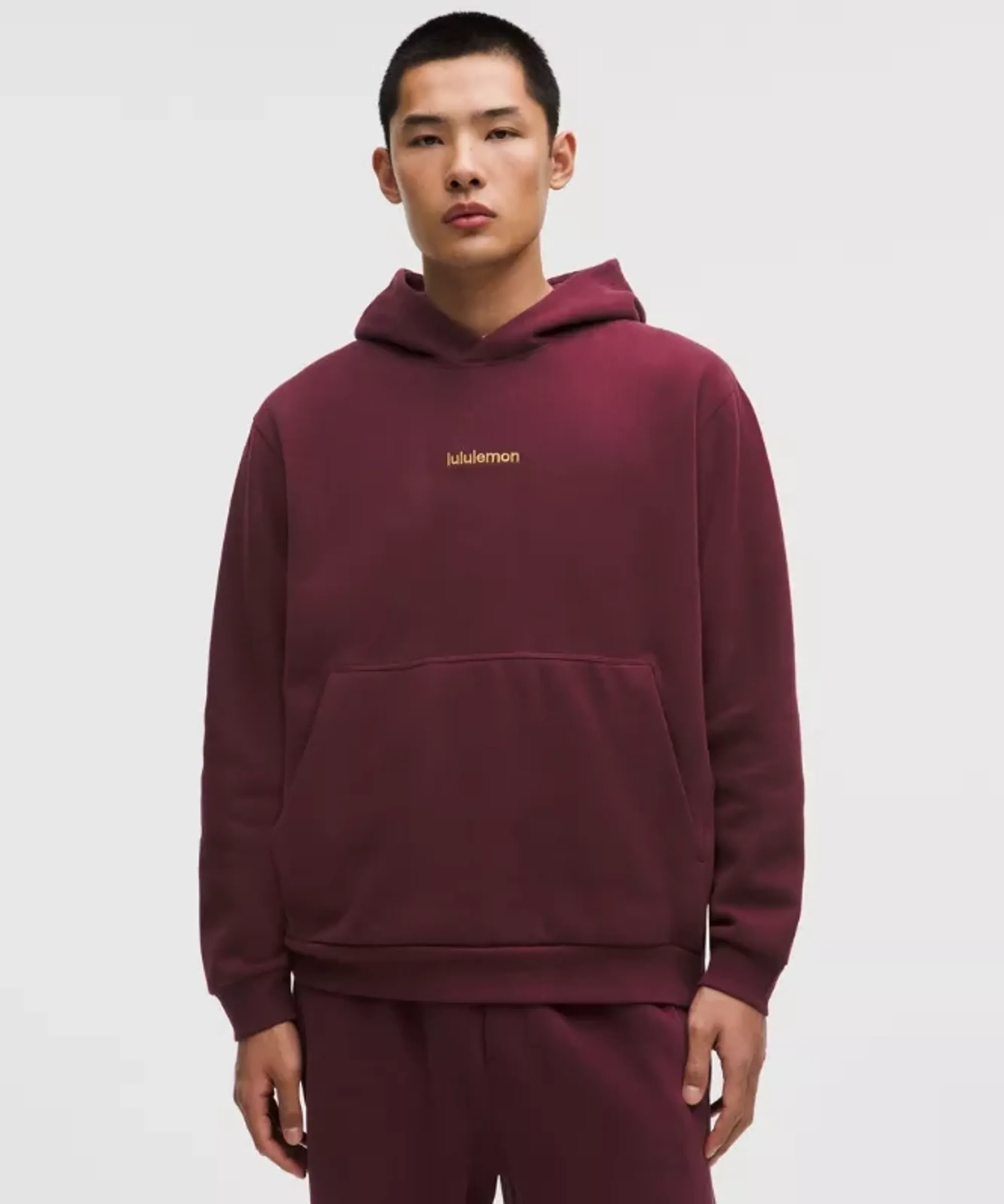 lululemon – Lunar New Year Men's Steady State Pullover Hoodie – Color Burgundy/Red – Size Large