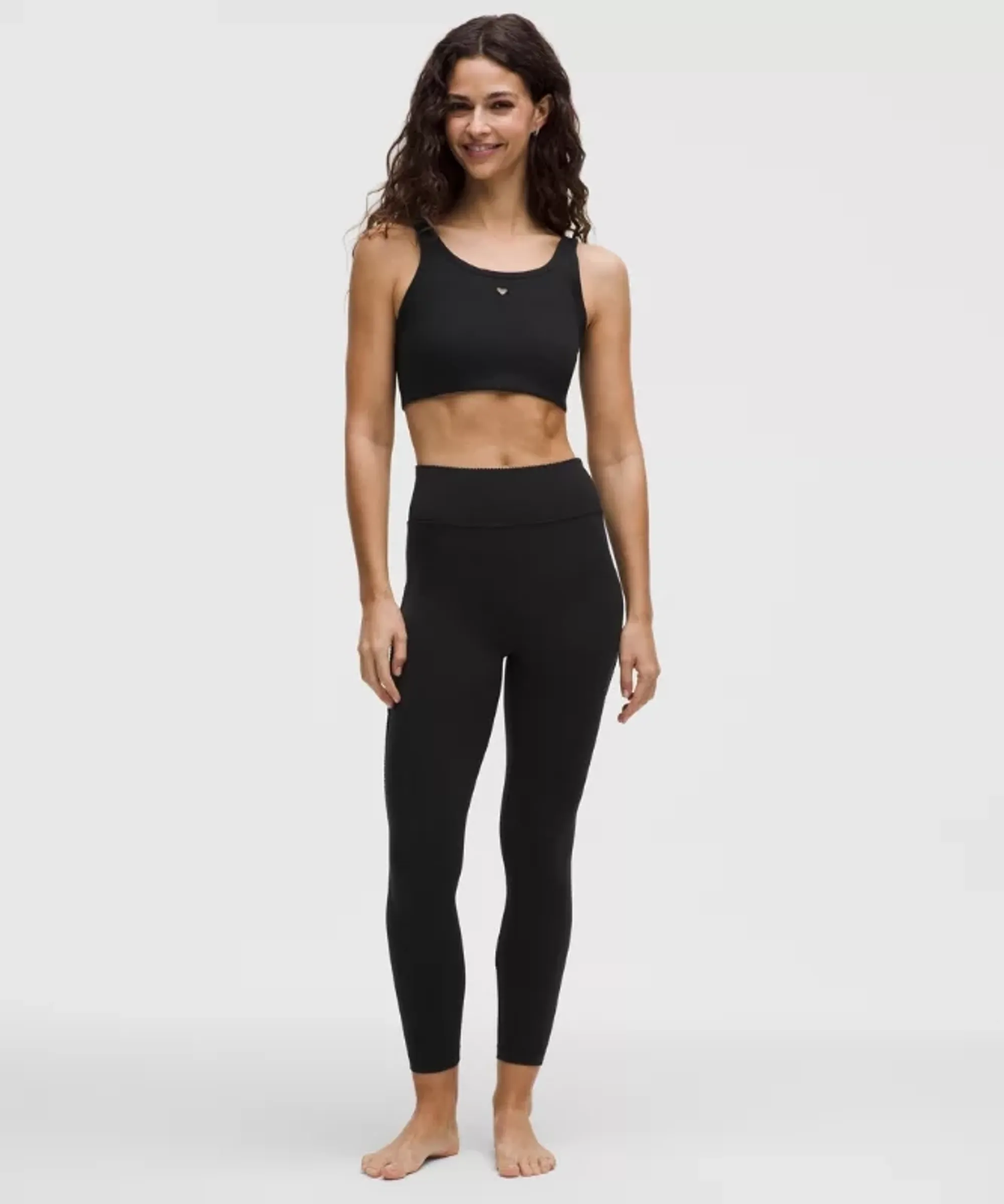 lululemon – Women's Groove No Line High-Rise Tight Leggings Heart – 25" – Color Black – Size 0
