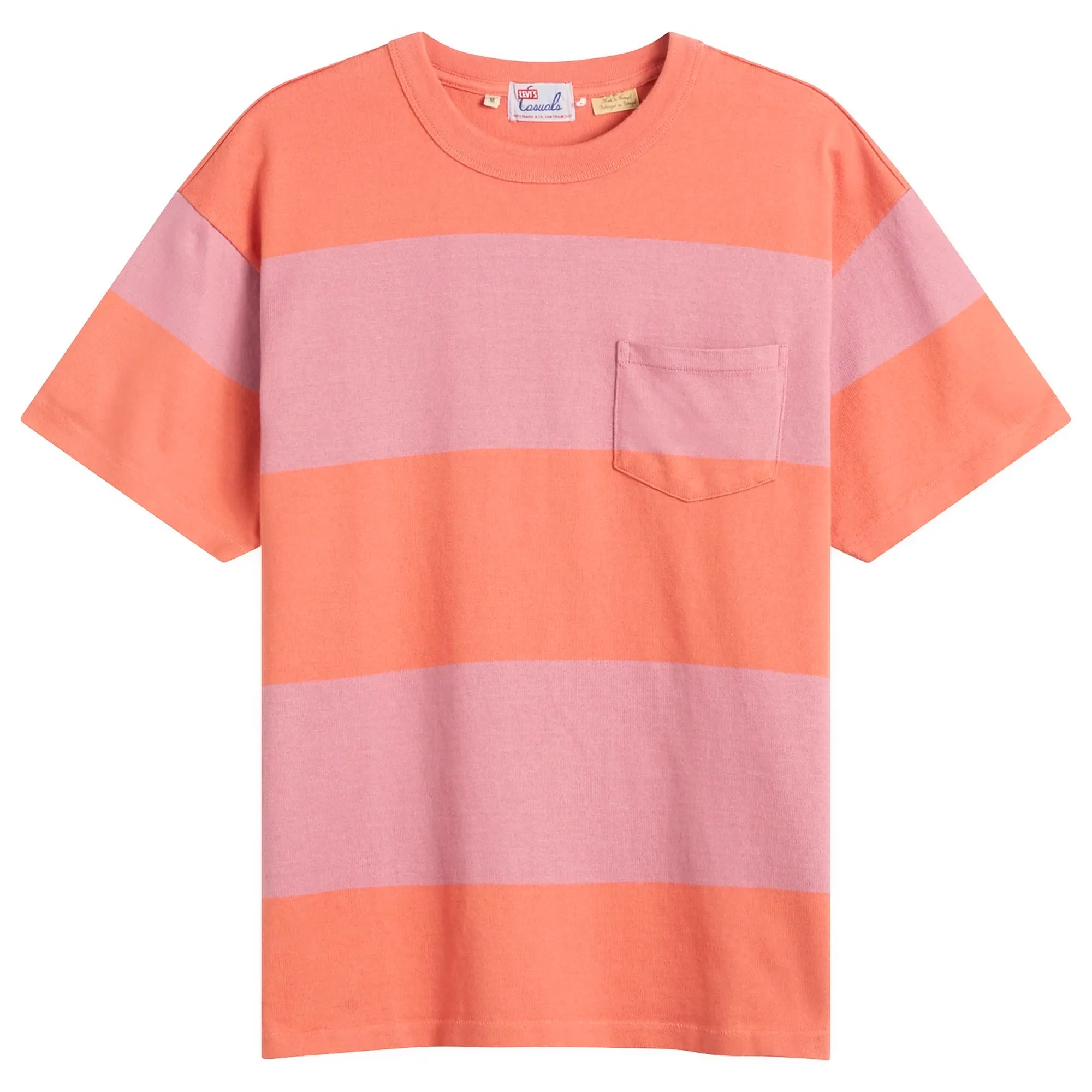 Levi's Men's LVC 1960s Casuals T-Shirt Ginger Stripe