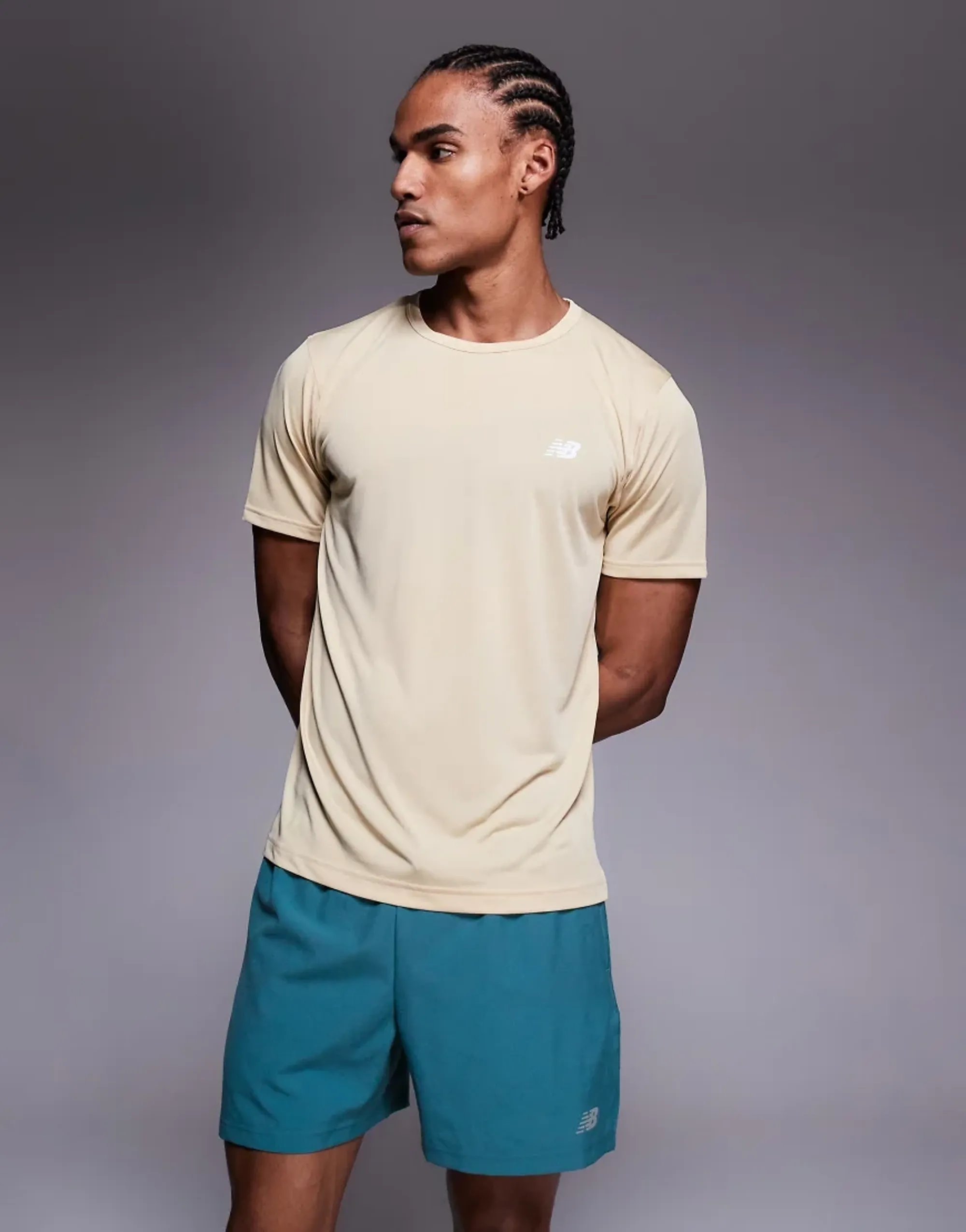 New Balance Sport Essentials 5 Inch Shorts In Teal-Blue