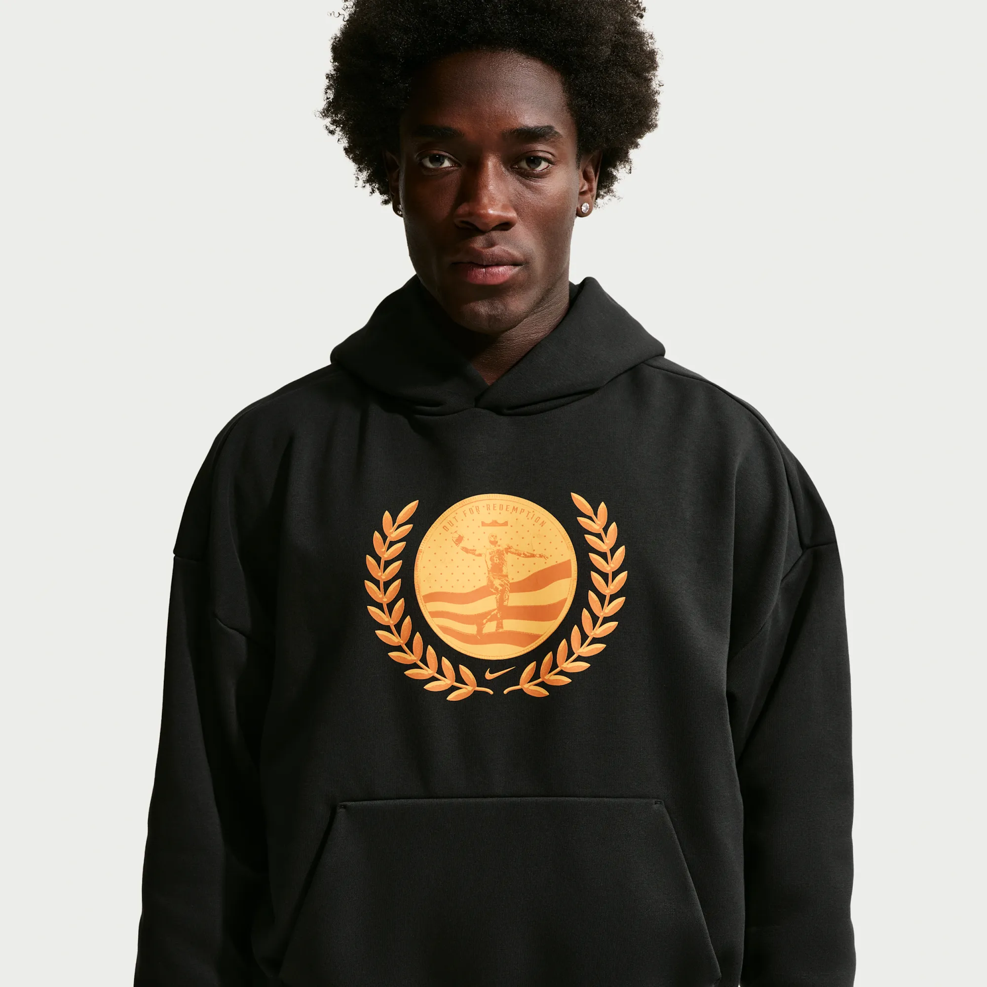 Nike LeBron 'Out For Redemption' Therma-FIT Brushed Basketball Pullover Hoodie - Black - Fleece