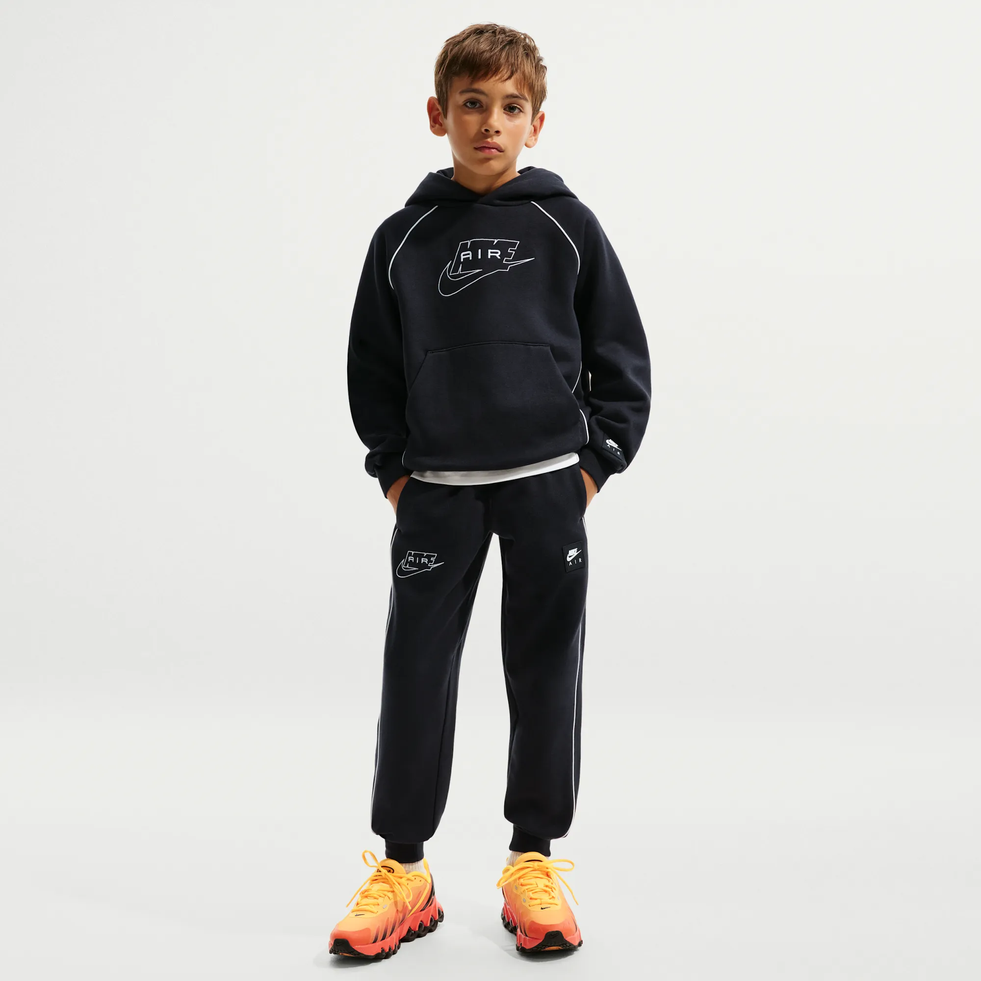 Nike Air Older Kids' Fleece Joggers - Black - Fleece