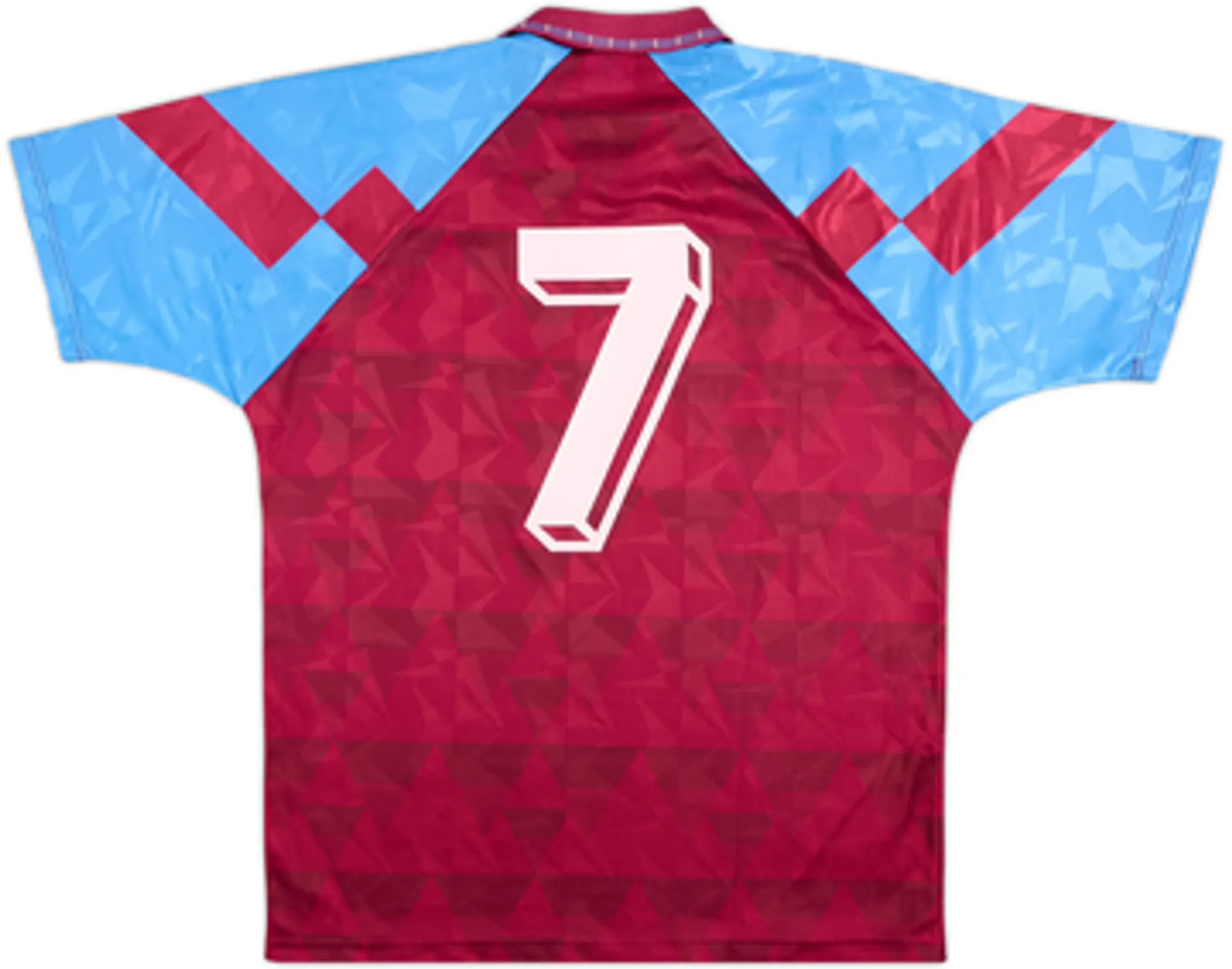 1990-92 Aston Villa Home Shirt #7 - 8/10 - (L)