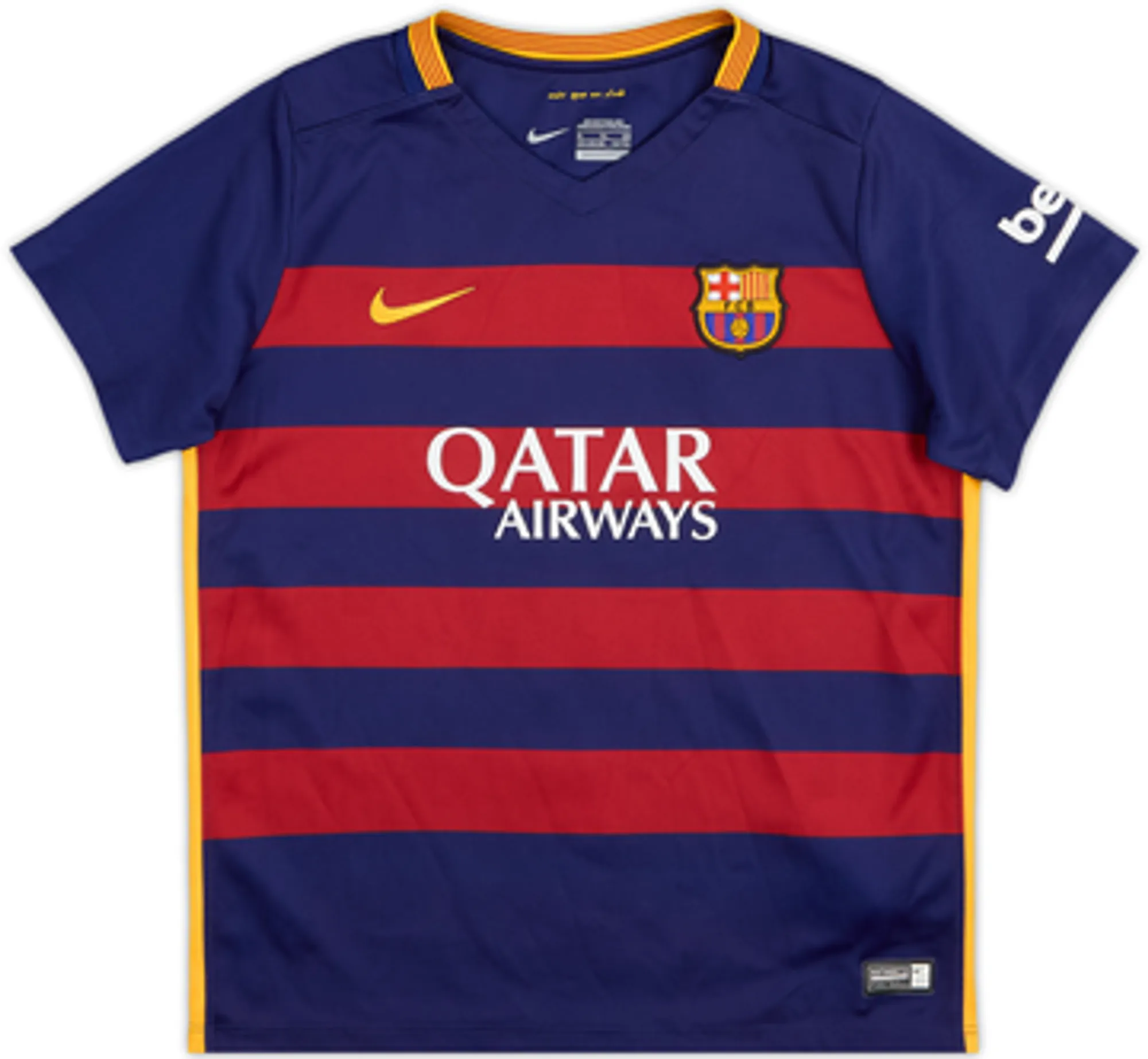 2015-16 Barcelona Home Shirt Suarez #9 - 9/10 - (7-8 Years)