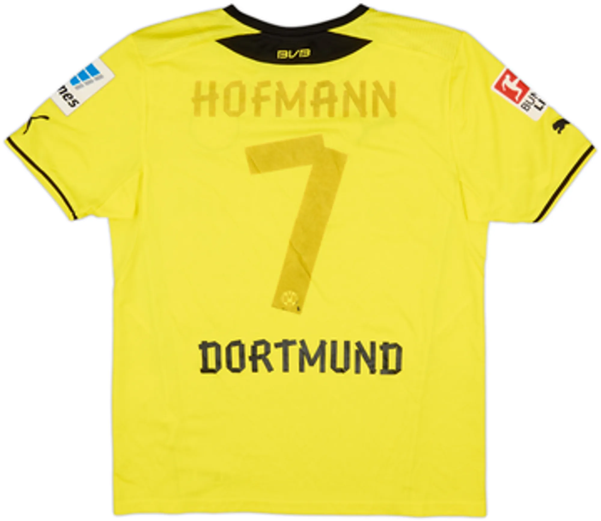 2013-14 Borussia Dortmund Home Shirt Hoffman #7 - 3/10 - (M)
