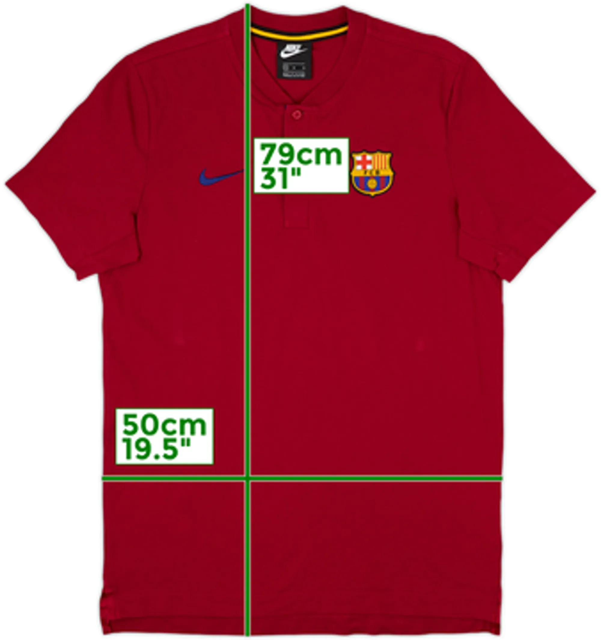 2020-21 Barcelona Nike Polo Shirt - 8/10 - (M)