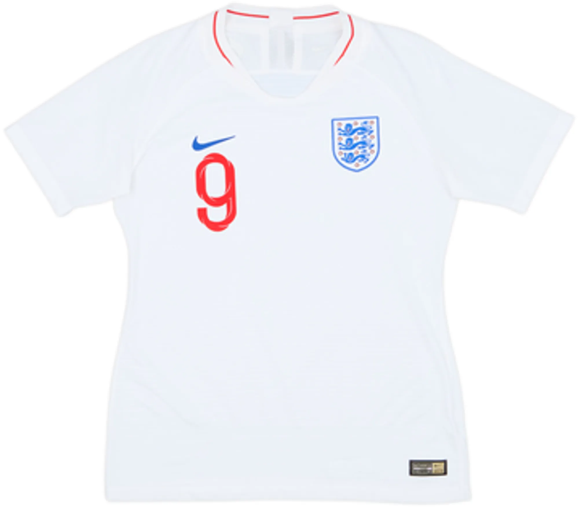 2018-19 England Authentic Home Shirt Kane #9 - 8/10 - (Women's S)
