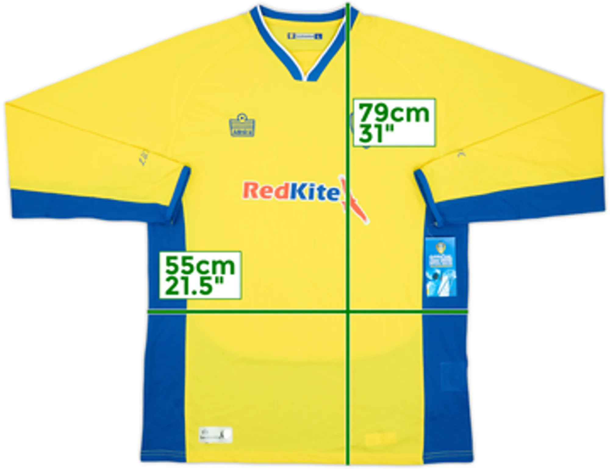 2007-08 Leeds United Away L/S Shirt (L)