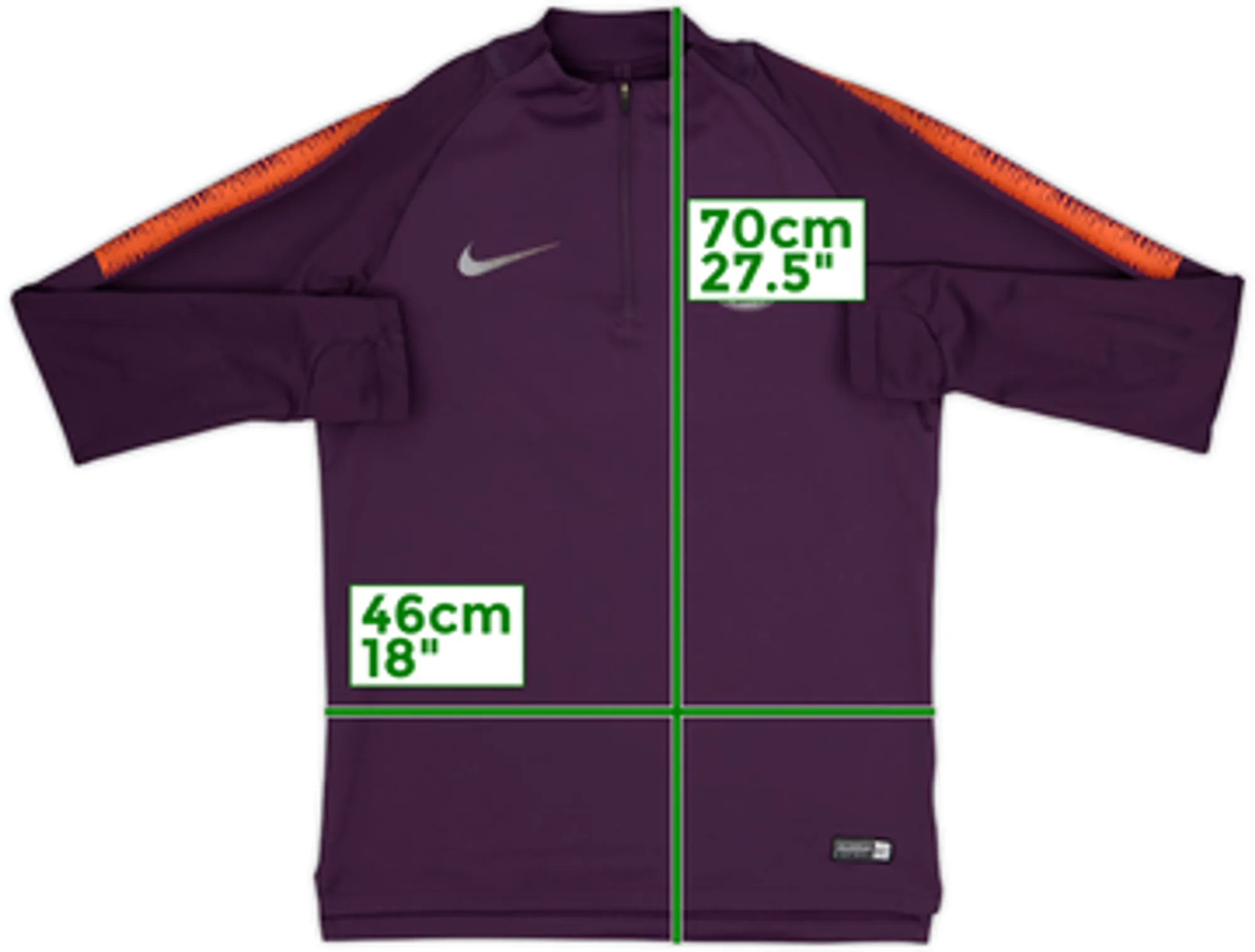 2018-19 Manchester City Nike 1/4 Zip Training Top - 6/10 - (S)
