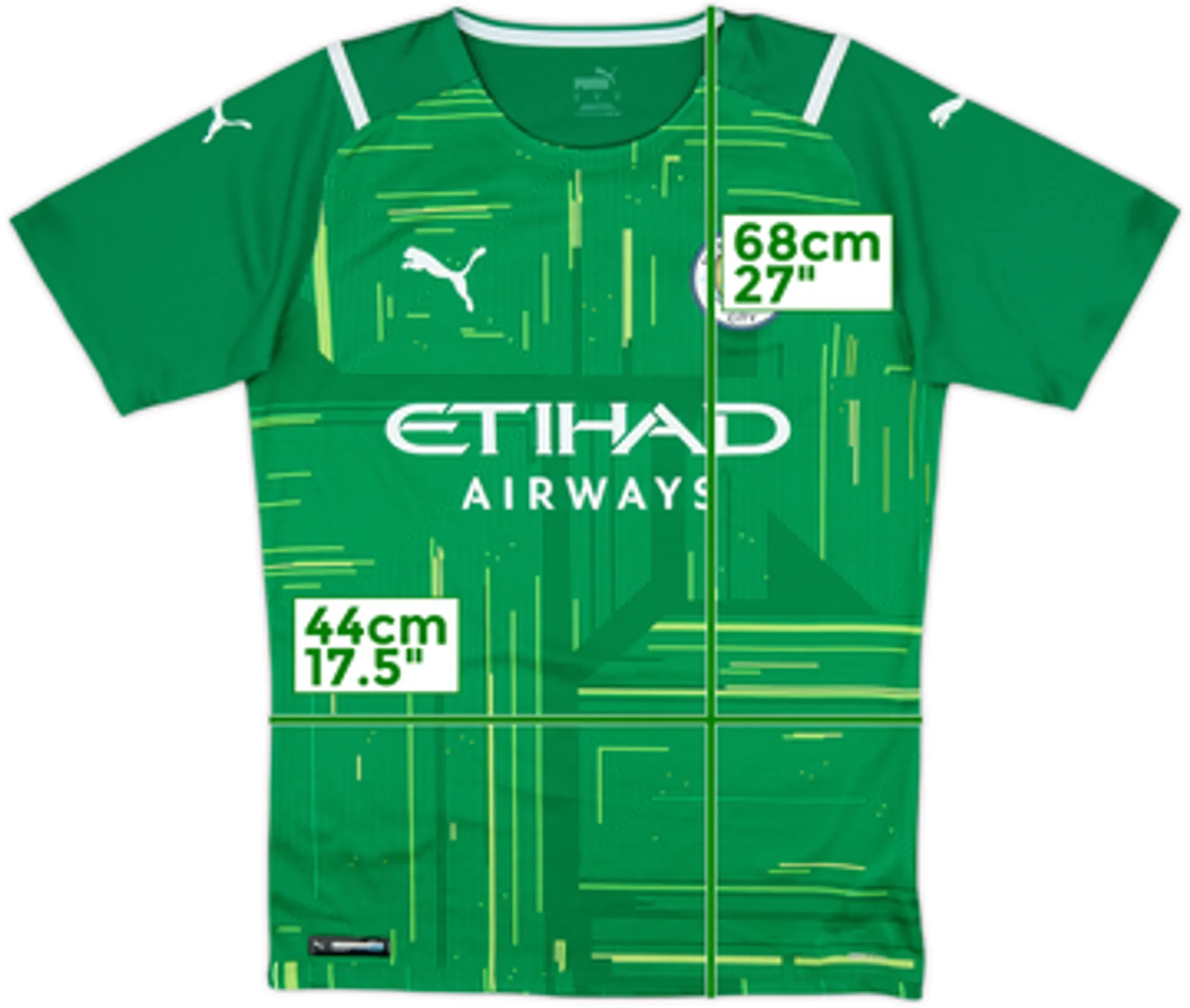 2023-24 Manchester City Authentic GK S/S Shirt - 10/10 - (M)