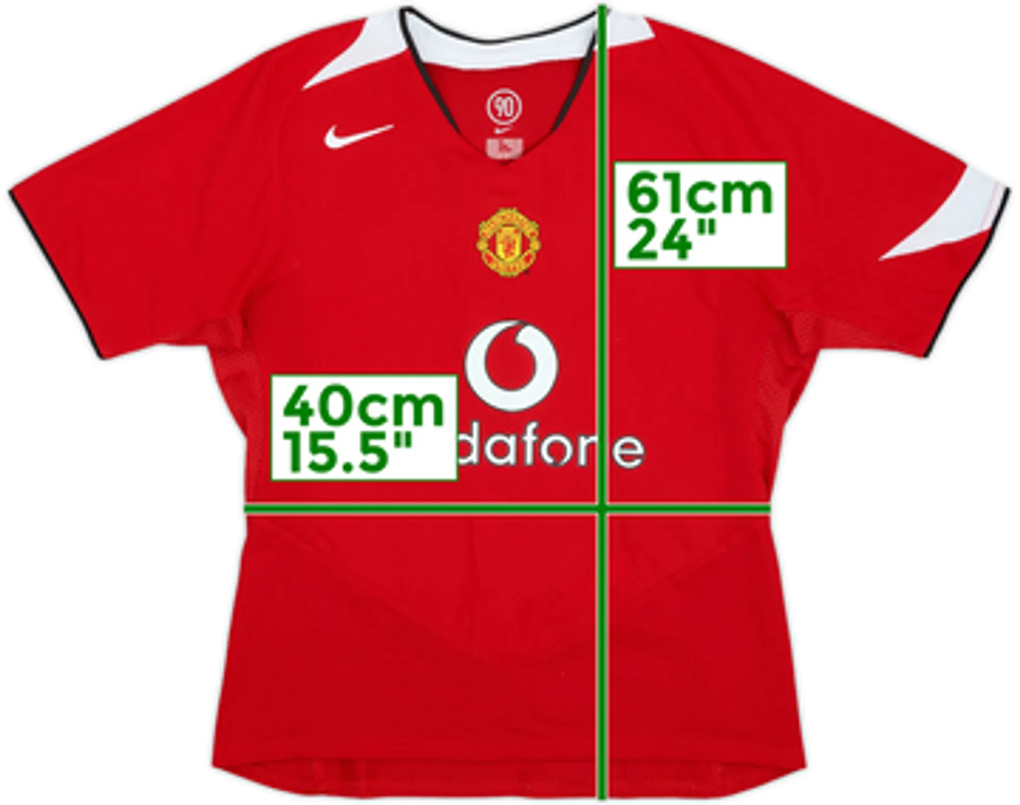 2004-06 Manchester United Home Shirt - 9/10 - (Women's M)