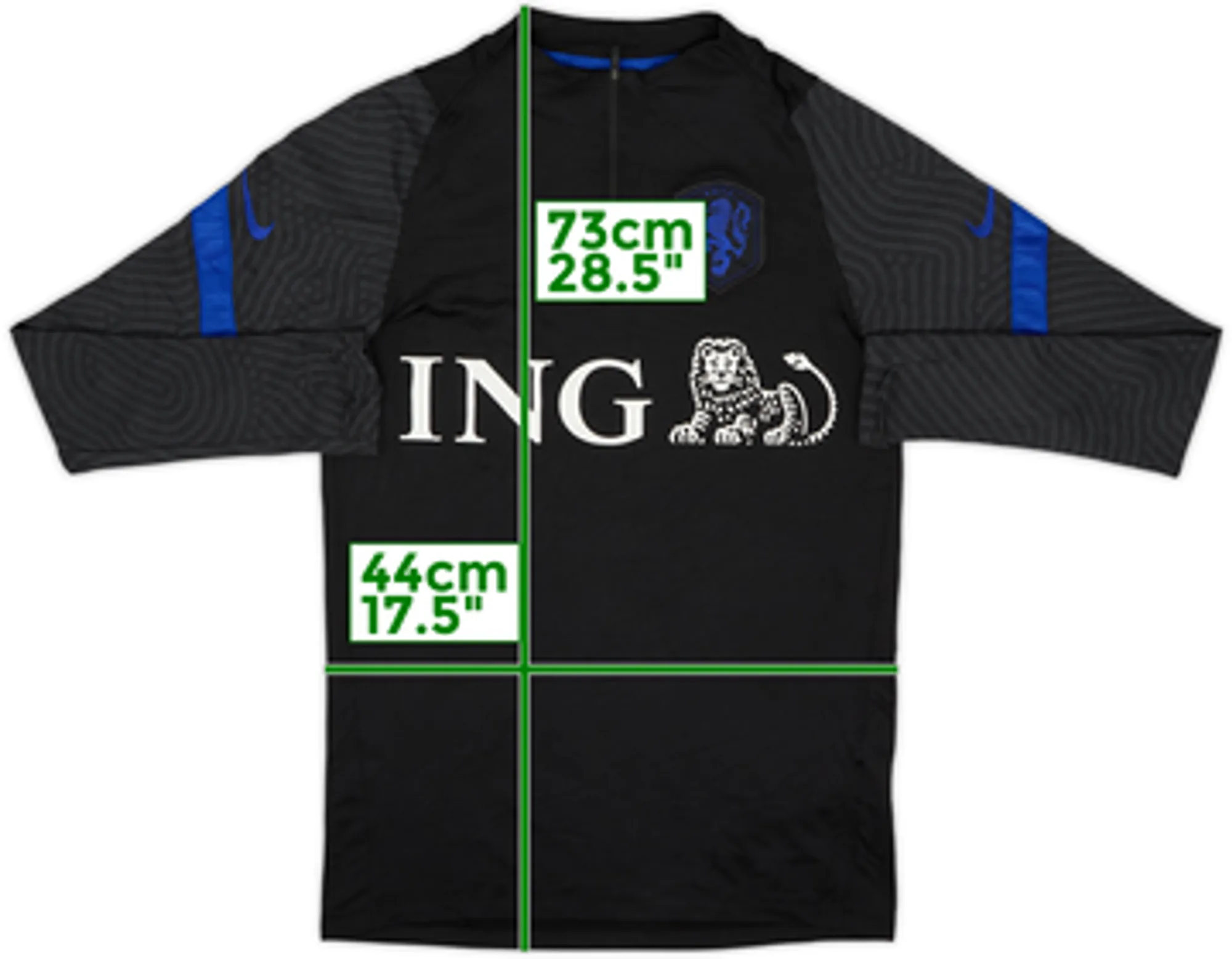 2020-21 Netherlands Player Issue Nike 1/4 Zip Drill Top - 6/10 - (S)