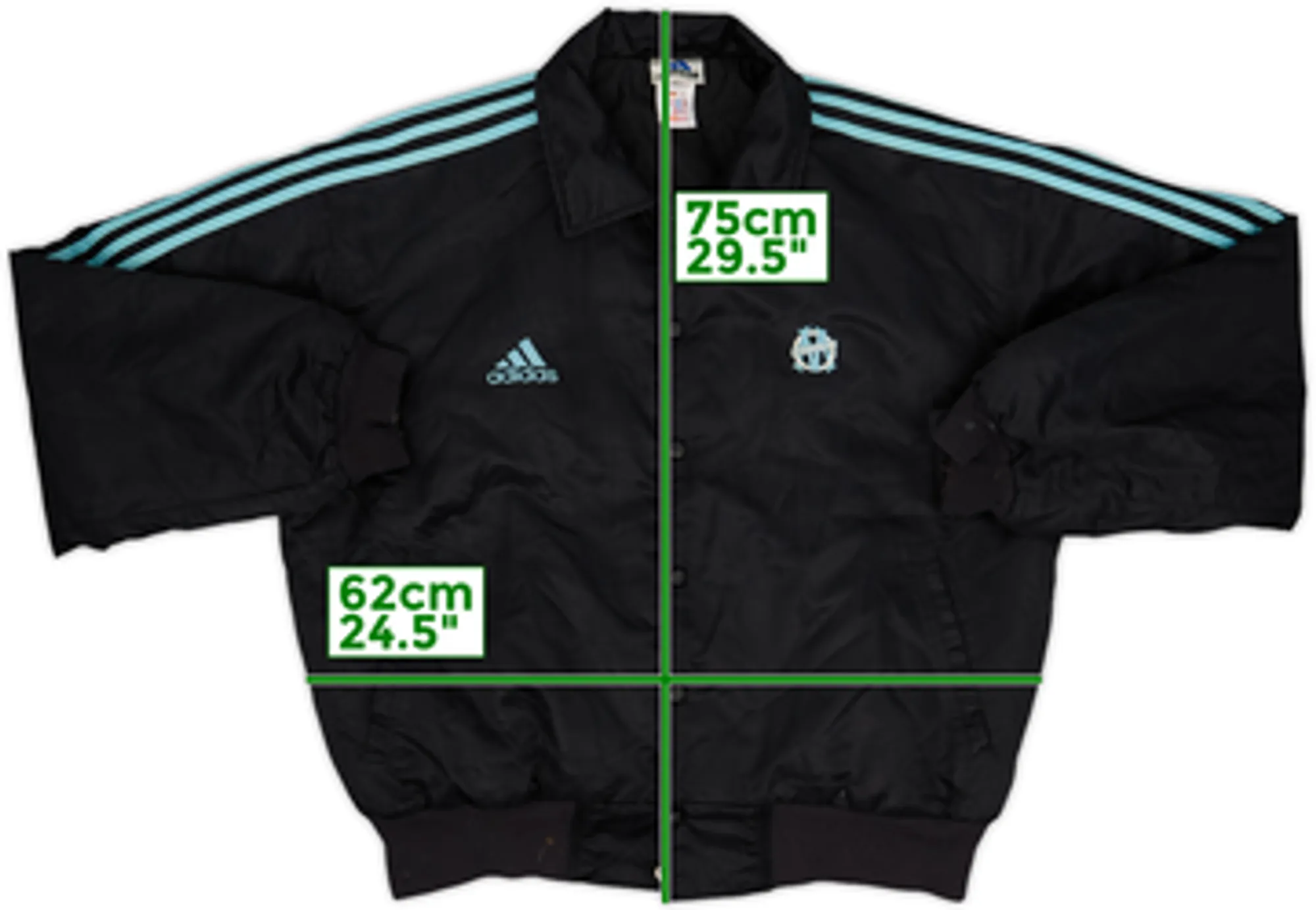 1999-00 Olympique Marseille adidas Bomber Jacket - 5/10 - (L)