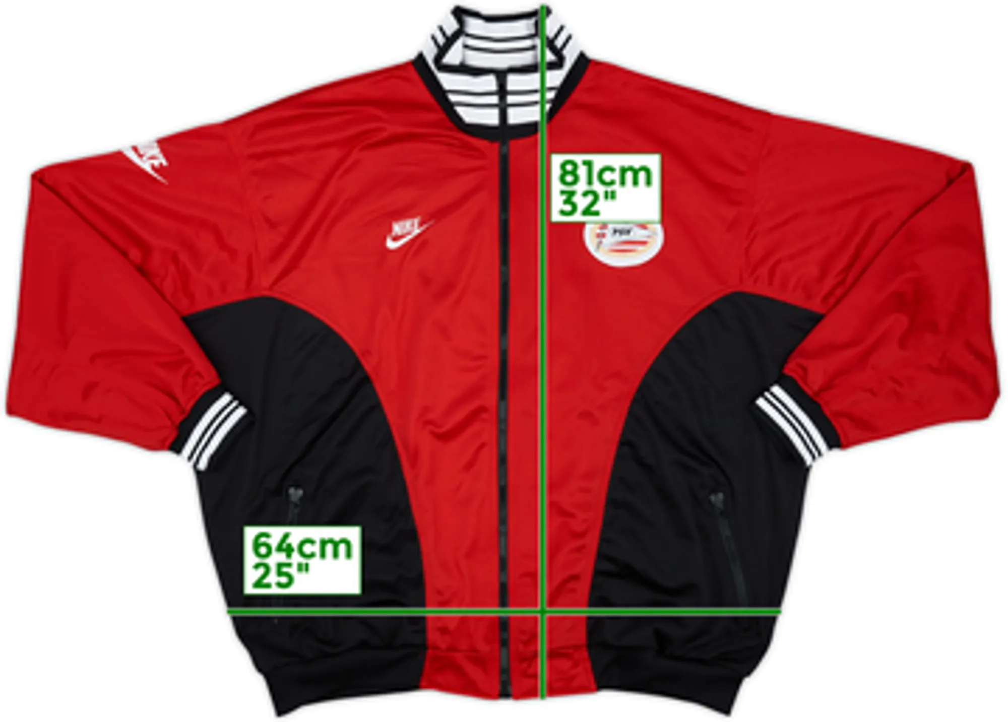 1996-97 PSV Nike Track Jacket - 9/10 - (XXL)