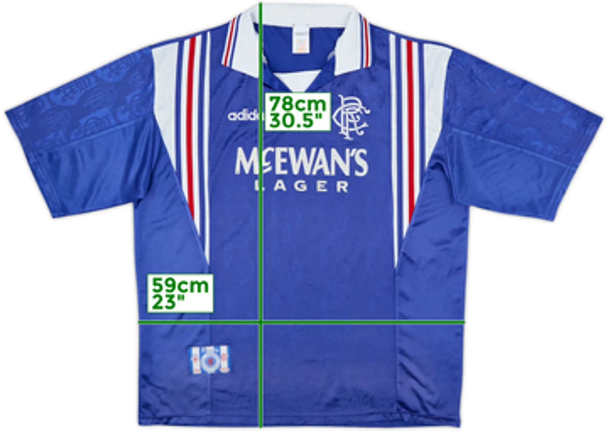 1996-97 Rangers Home Shirt - 6/10 - (XL)
