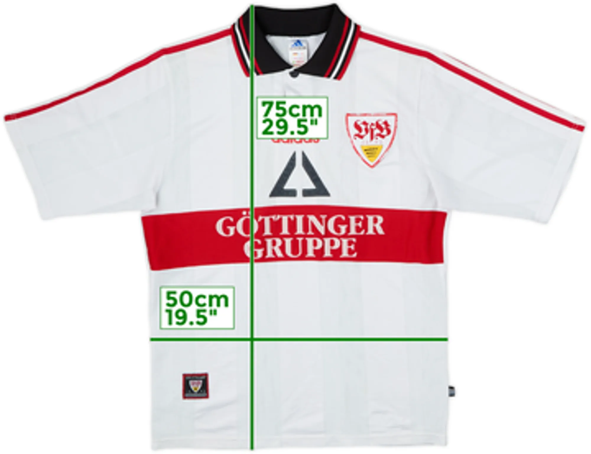 1997-98 Stuttgart Home Shirt - 6/10 - (M)