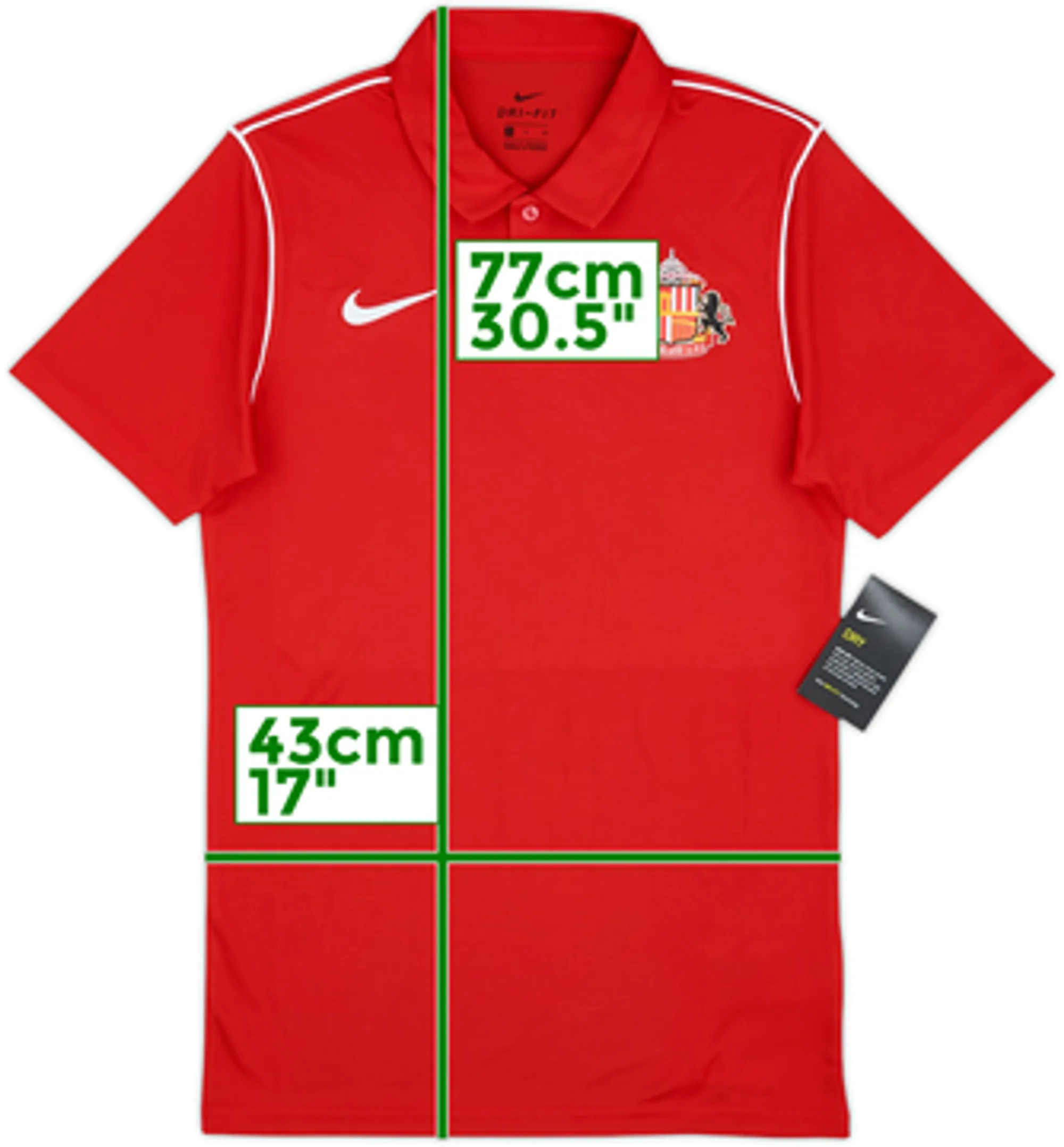 2020-21 Sunderland Nike Polo Shirt (S)