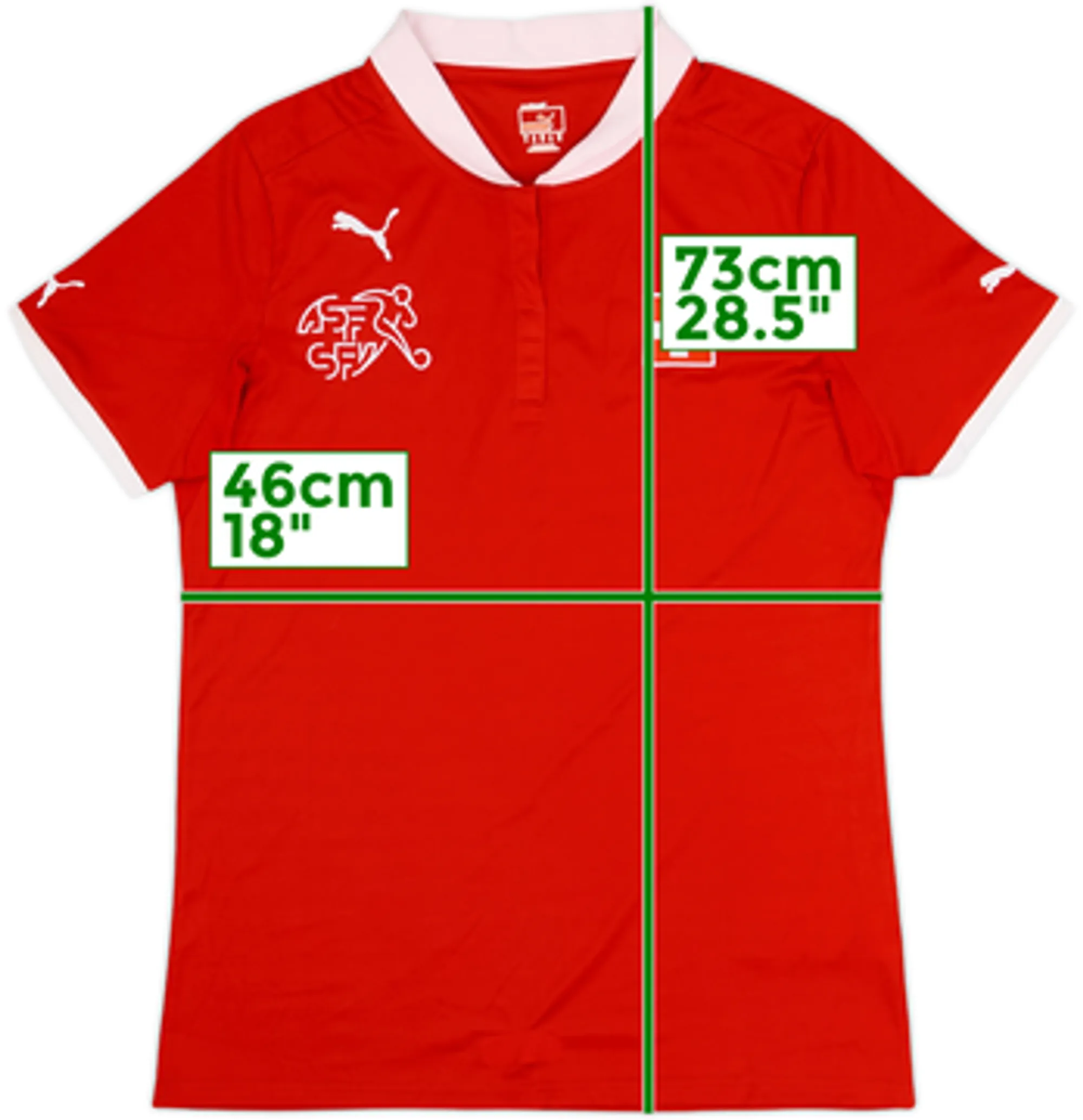 2012-13 Switzerland Women's Home Shirt - 8/10 - (Women's L)