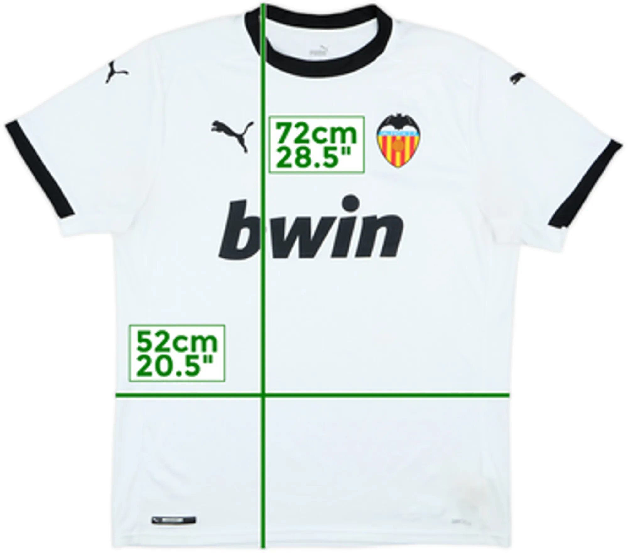 2020-21 Valencia Home Shirt - 7/10 - (S)