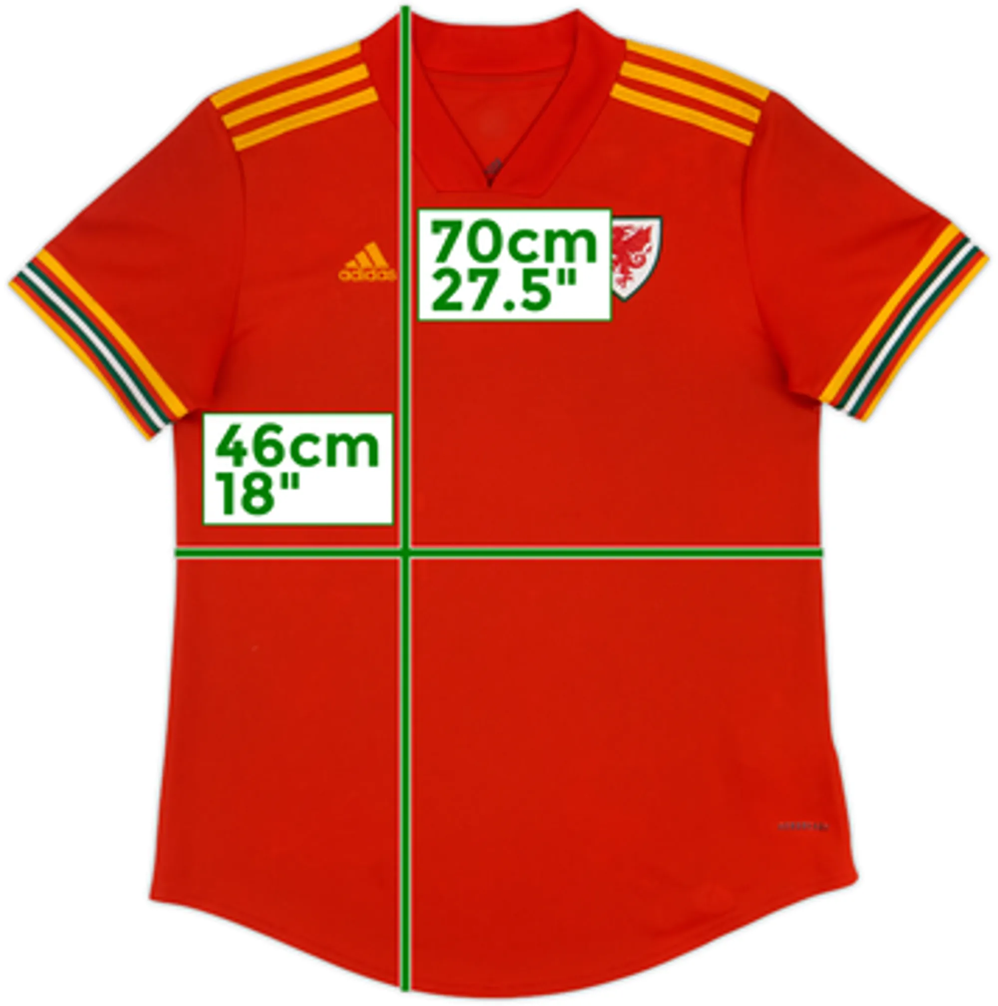 2020-21 Wales Home Shirt - 7/10 - (Women's M)