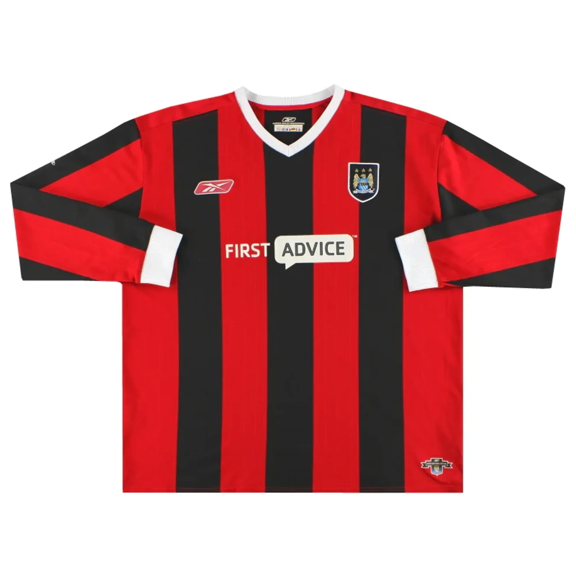 2003-04 Manchester City Reebok Away Shirt L/S XL - Manchester City / Very good 