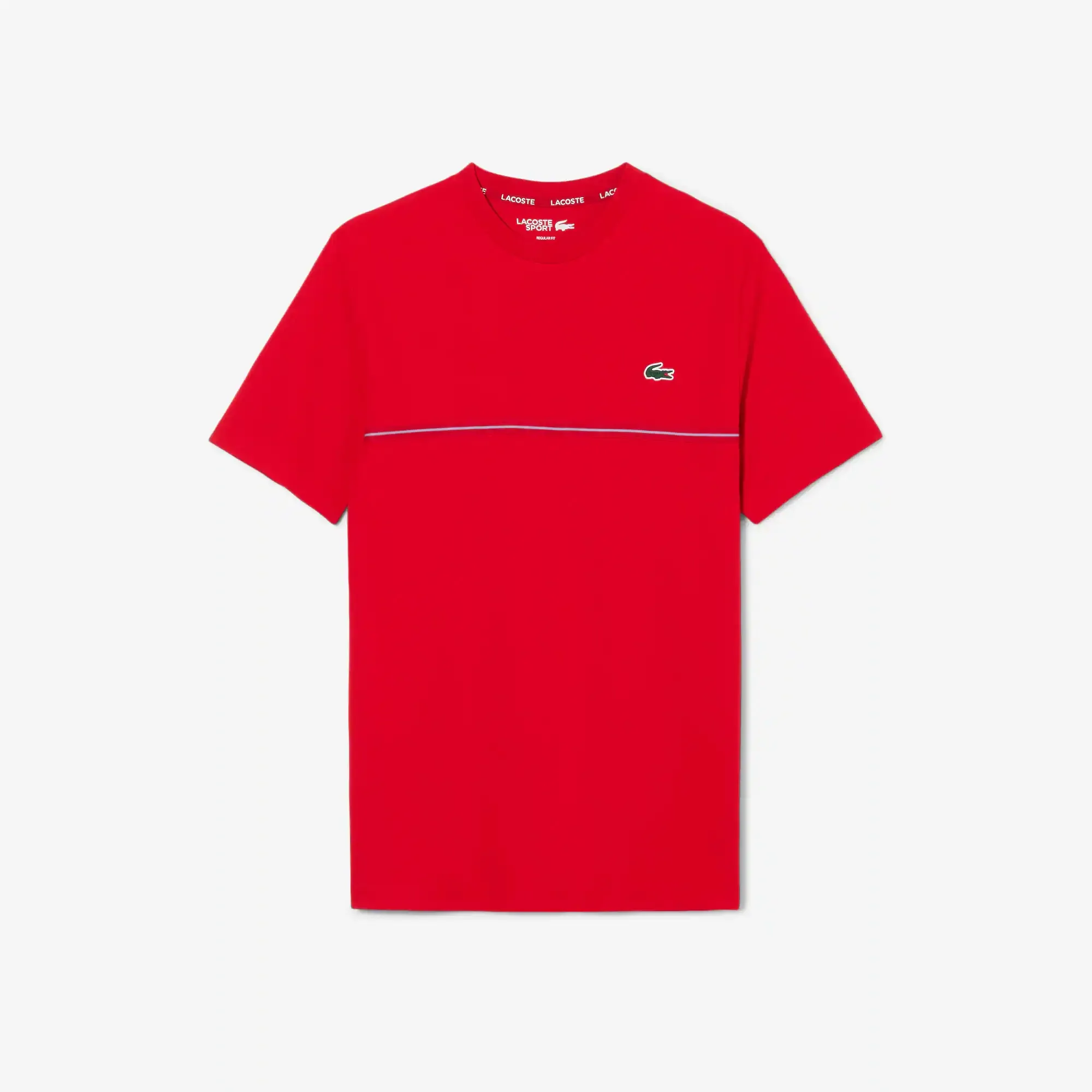 Lacoste Ultra Dry Crocodile Print Sport T-shirt - Rouge